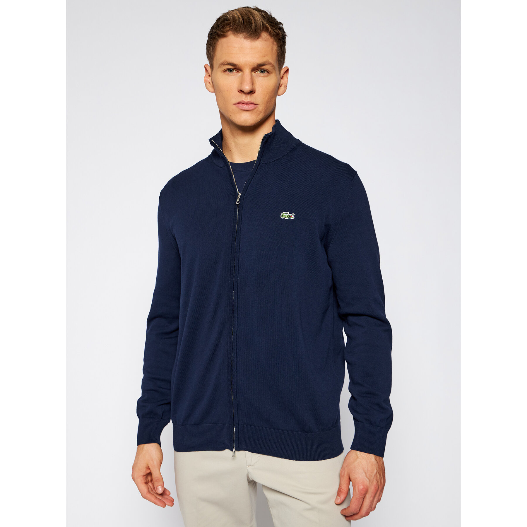 Lacoste Sweatshirt AH1957 Dunkelblau Classic Fit