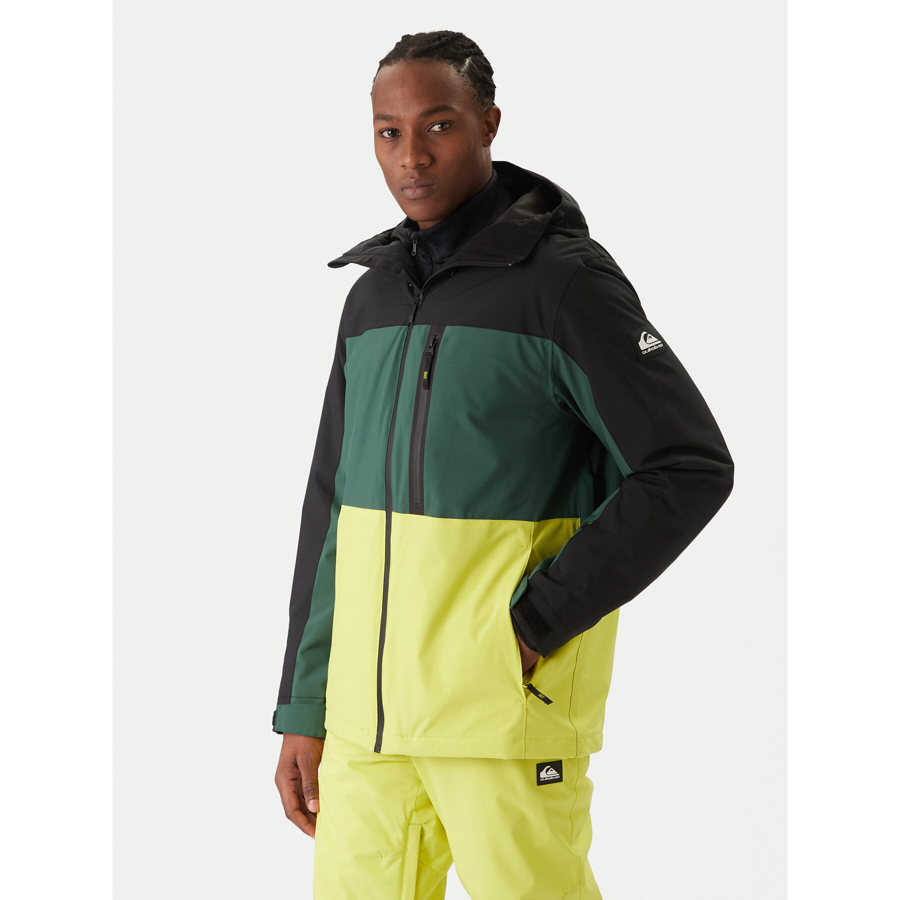 Quiksilver Snowboardjacke Sycamore Block 20K JK EQYTJ03503 Grün Relaxed Fit