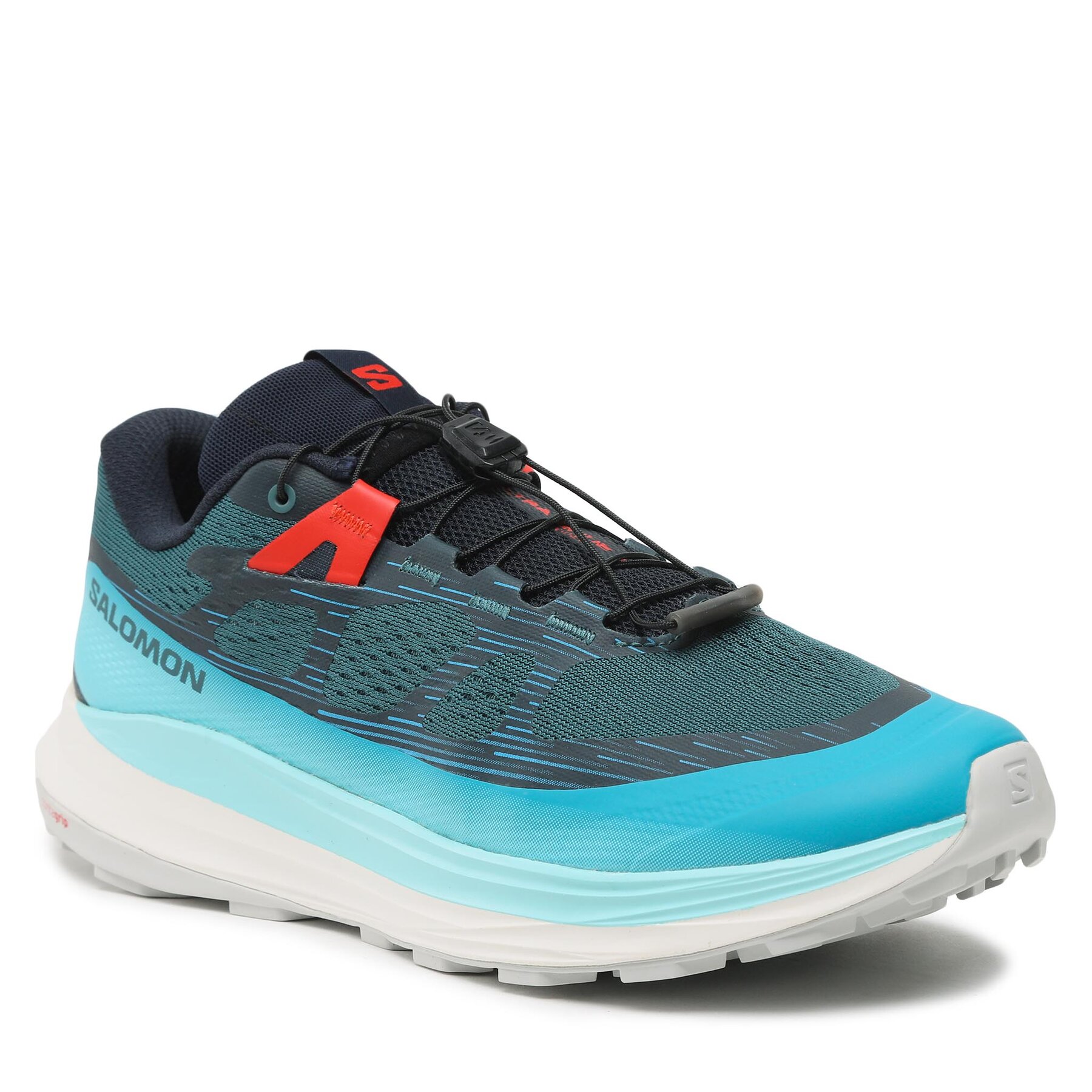 Pantofi Salomon Ultra Glide 2 Wide 472163 28 M0 Atlantic Deep/Blue Radiance/Fiery Red 472163 imagine noua