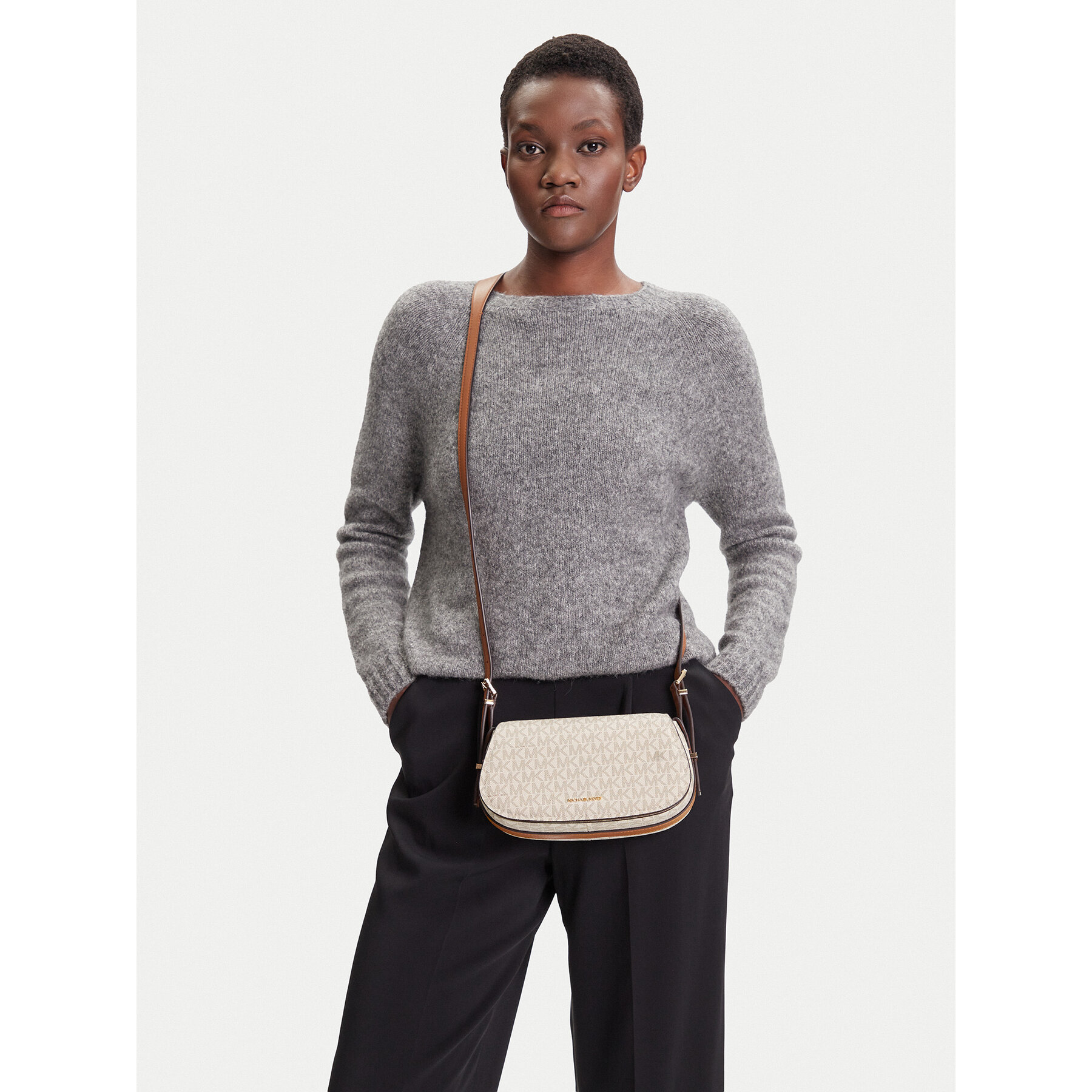 Дамска чанта MICHAEL Michael Kors Lydia 32S5GL0C1B Екрю