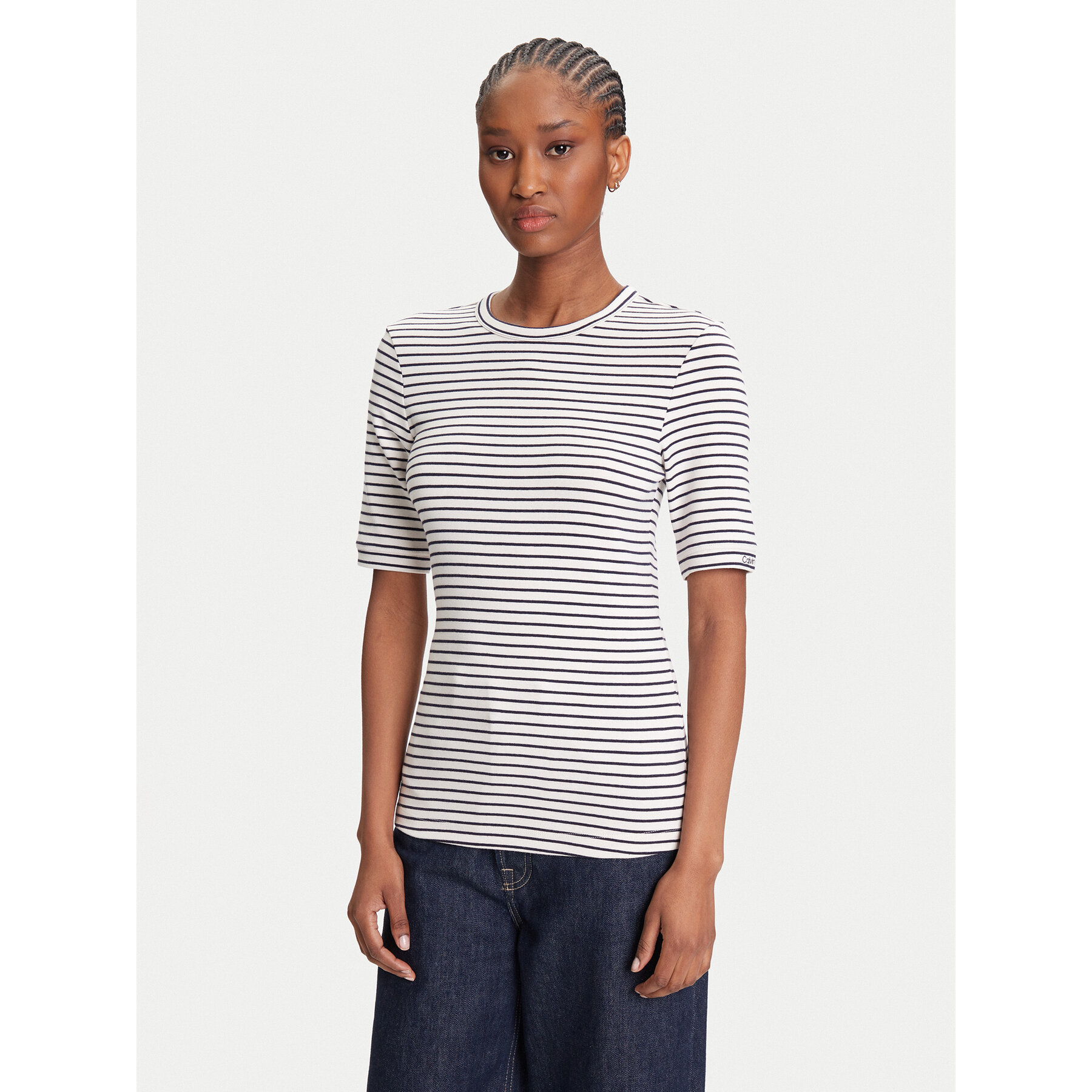 Calvin Klein T-Shirt LV044B232G Σκούρο μπλε Regular Fit