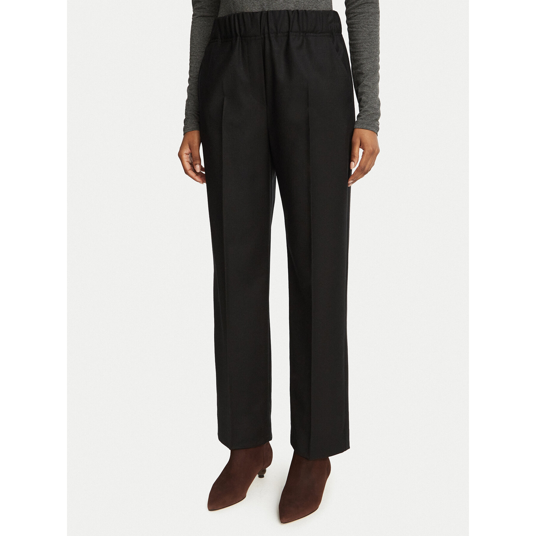 Weekend Max Mara Stoffhose Hateley 2625136042 Schwarz Regular Fit