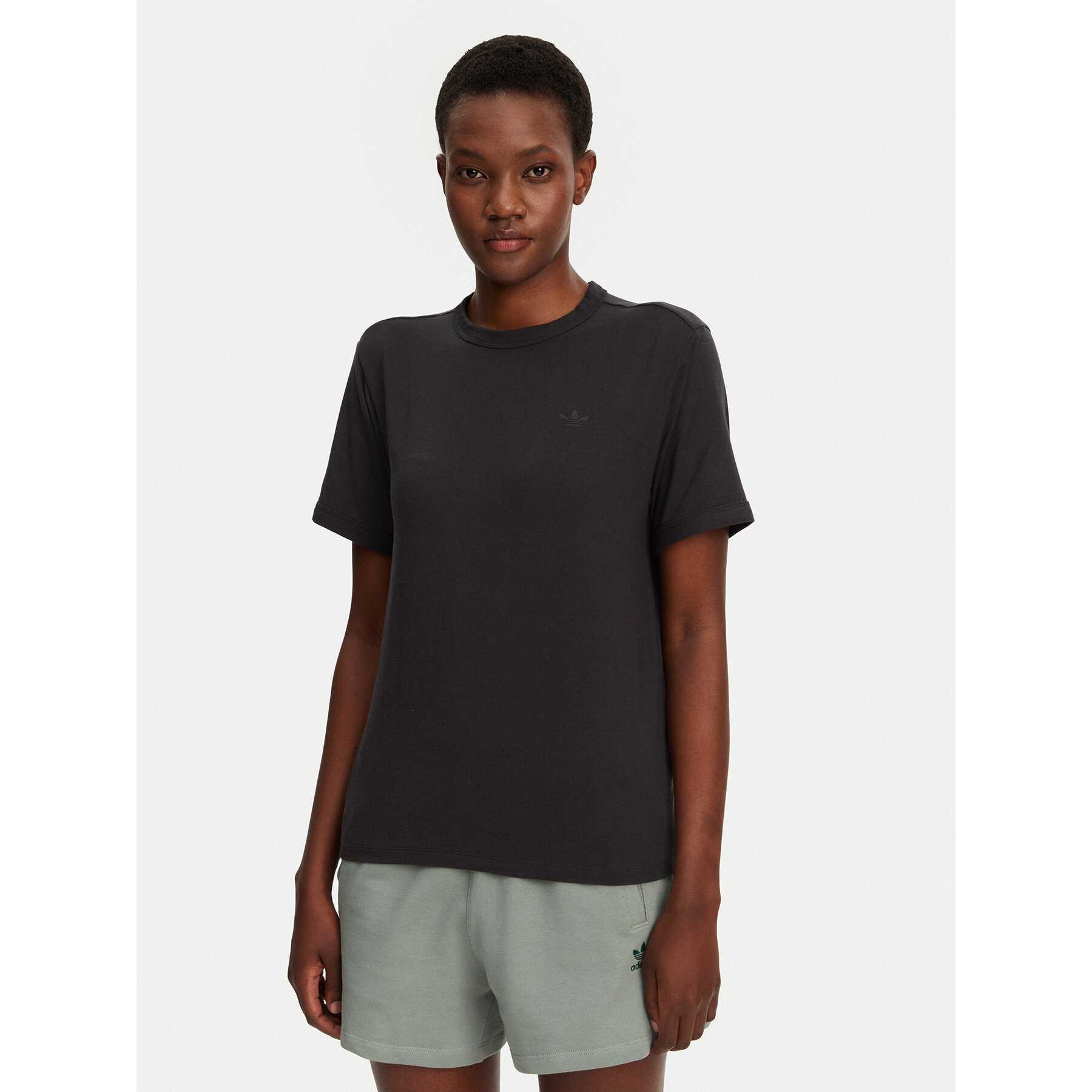 adidas Majica Premium Essentials JD4765 Črna Regular Fit