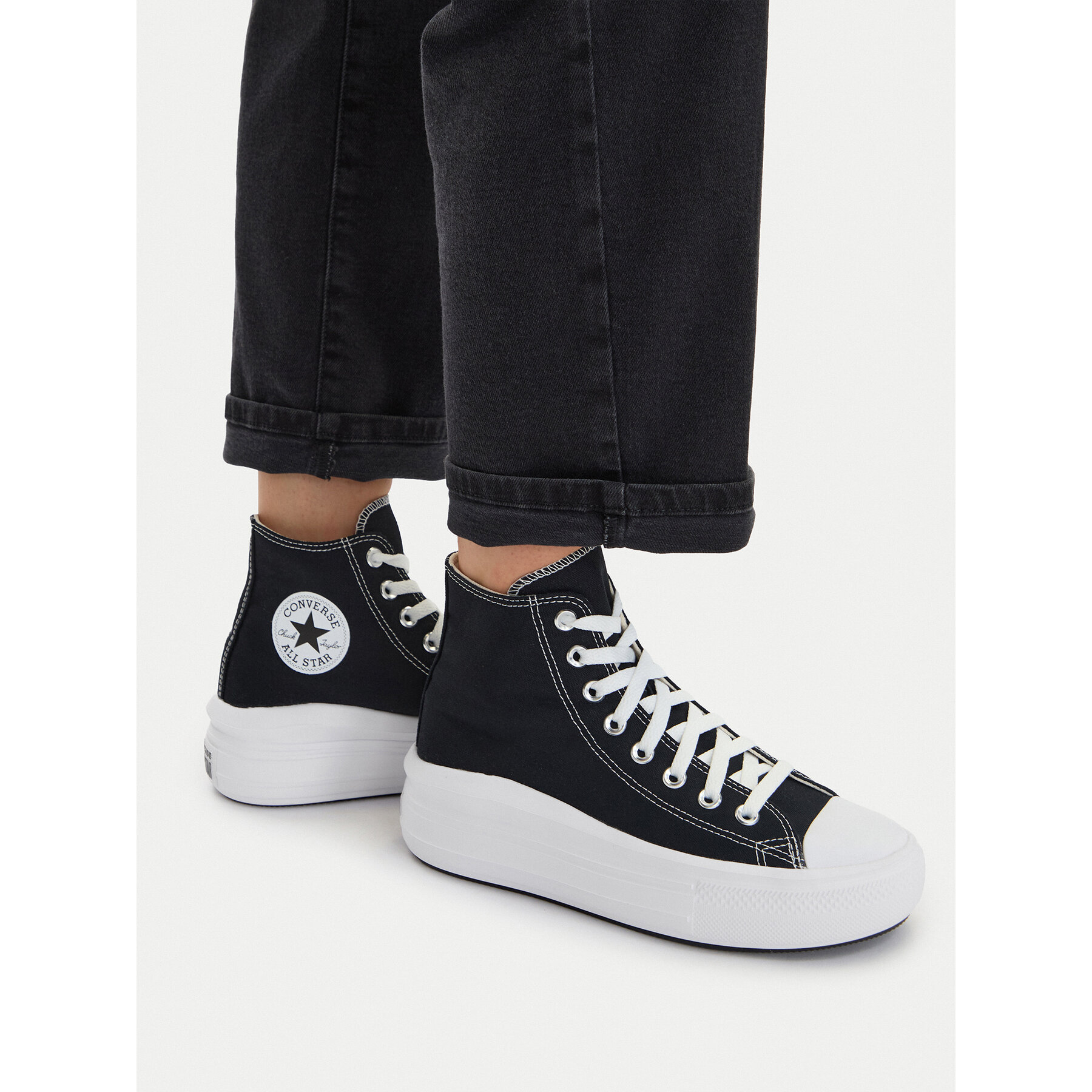 Plátenky Converse Chuck Taylor All Star Move Platform 568497C Čierna