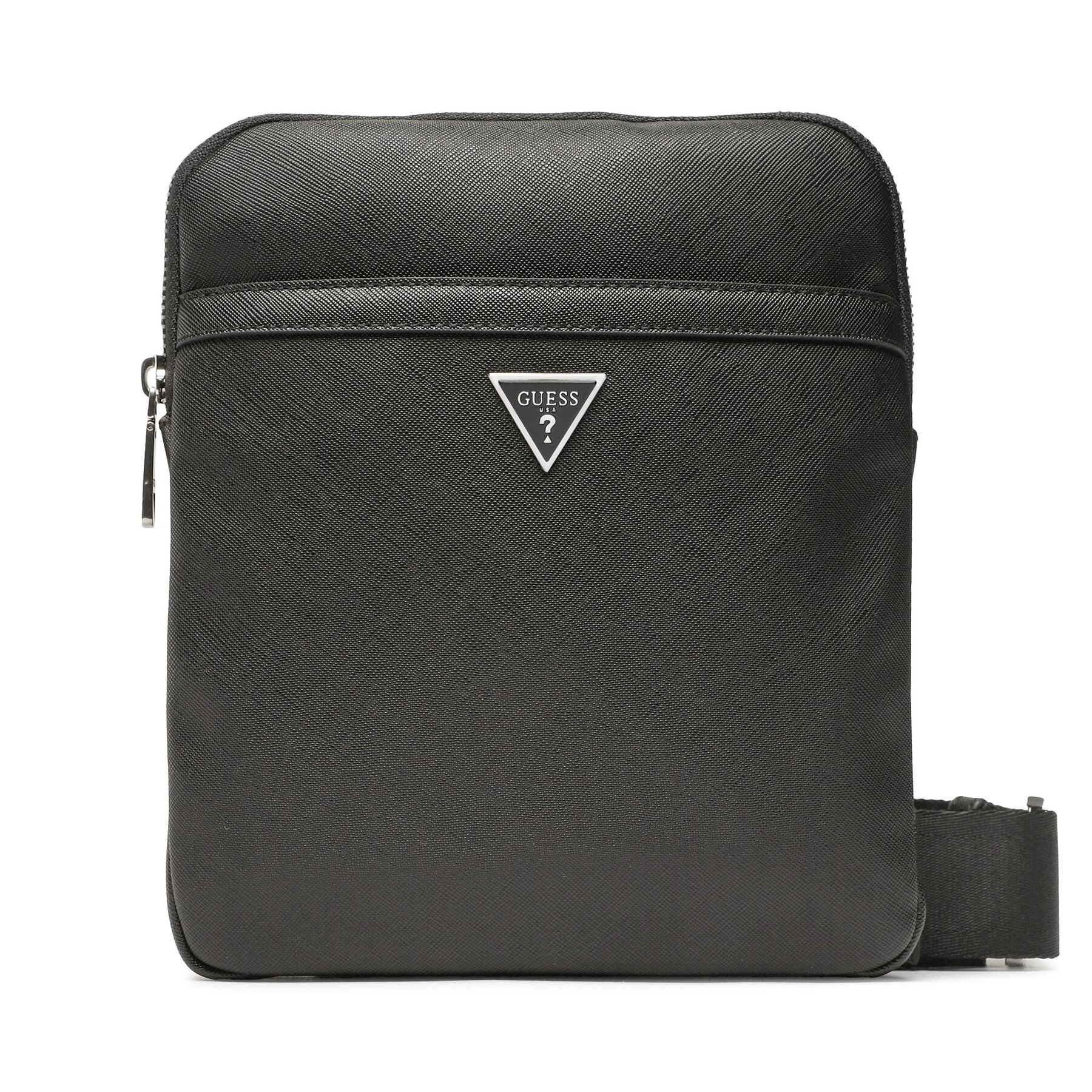 Guess Τσαντάκι Guess Certosa Saffiano Smart HMECSA P3123 Μαύρο