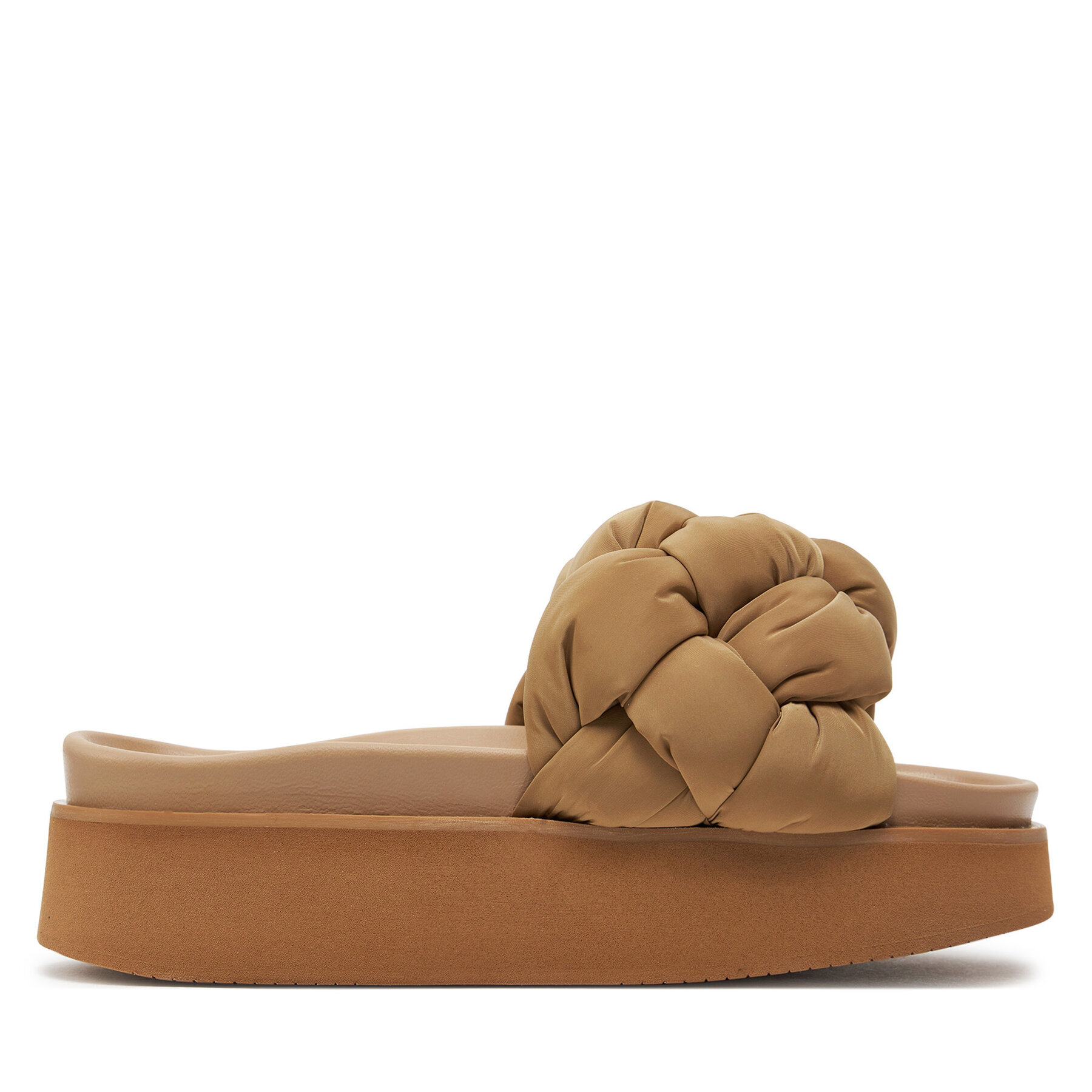 Inuikii Παντόφλες Inuikii Puffer Braided 70103-177 Καφέ