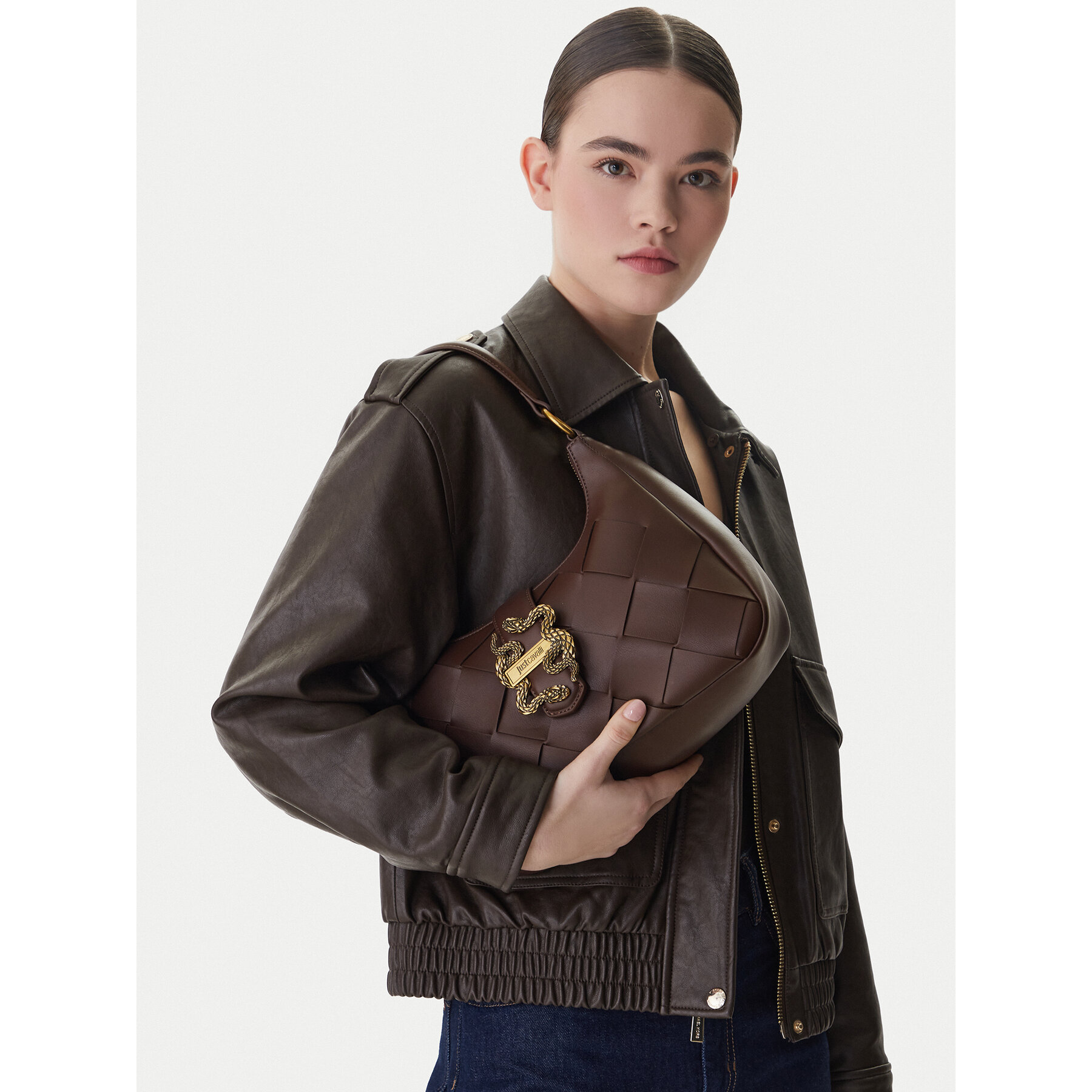 Táska Just Cavalli 80RA4BM5 ZSD88 Barna