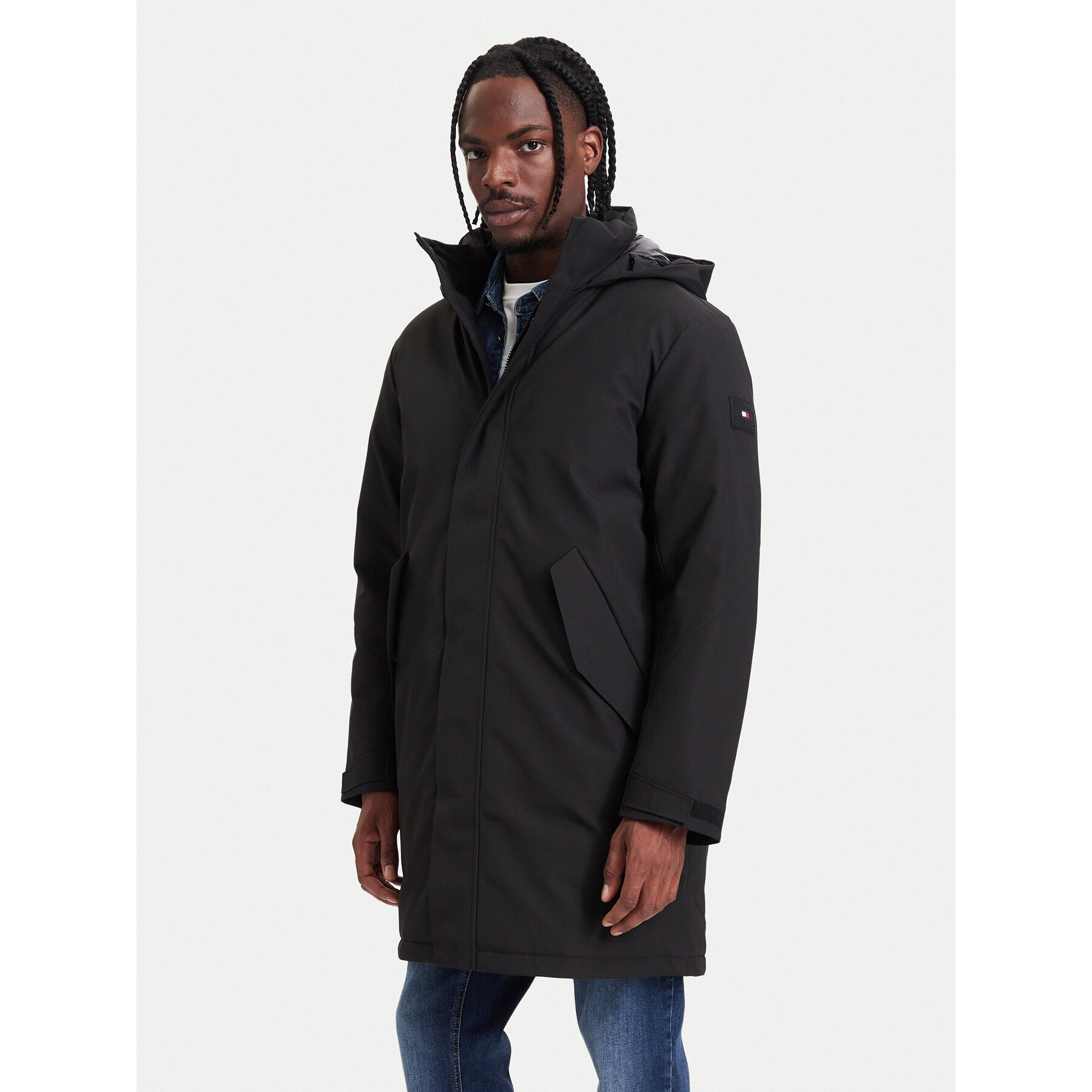Tommy Hilfiger Parka MW0MW44989 Schwarz Regular Fit