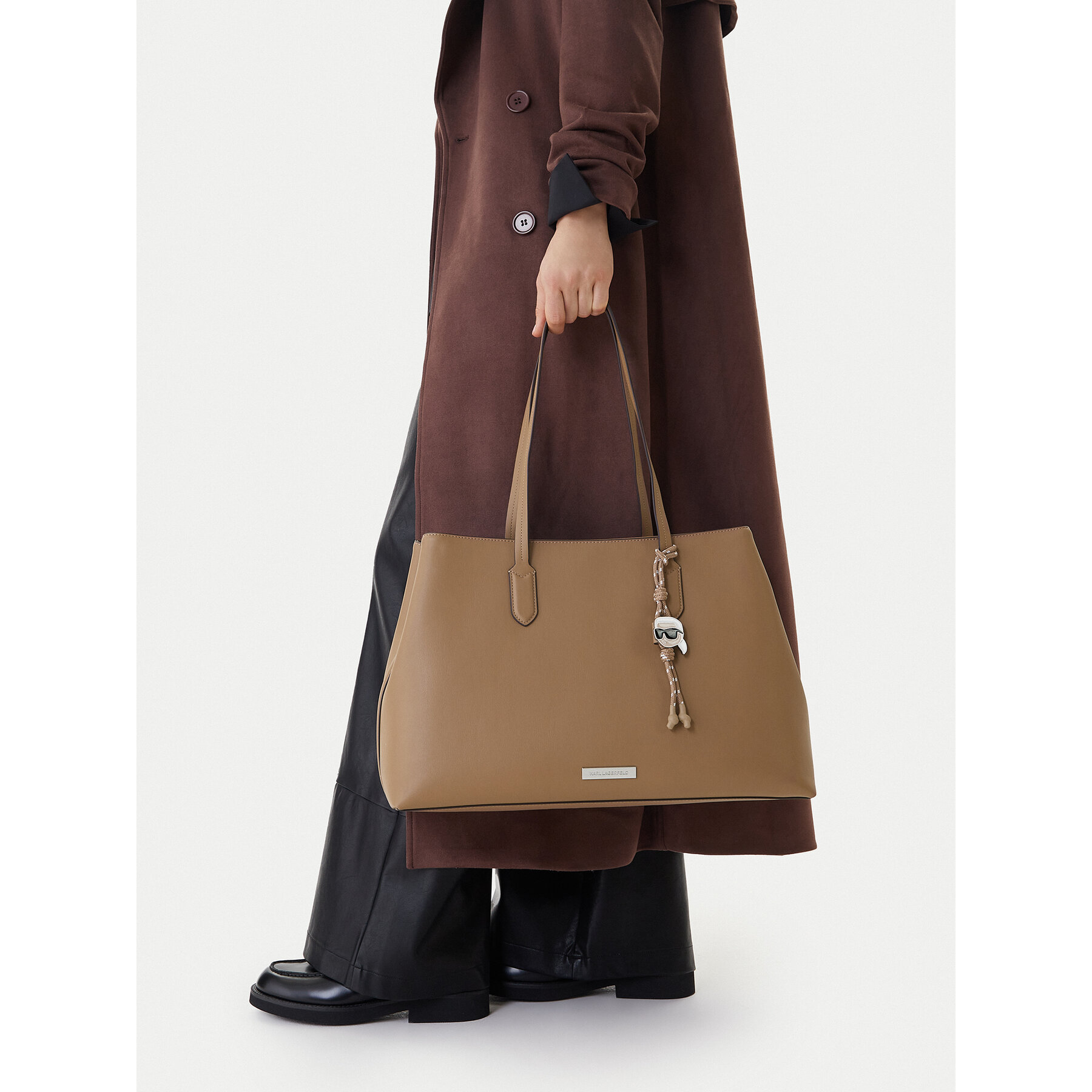 Дамска чанта KARL LAGERFELD B1W30001 Кафяв