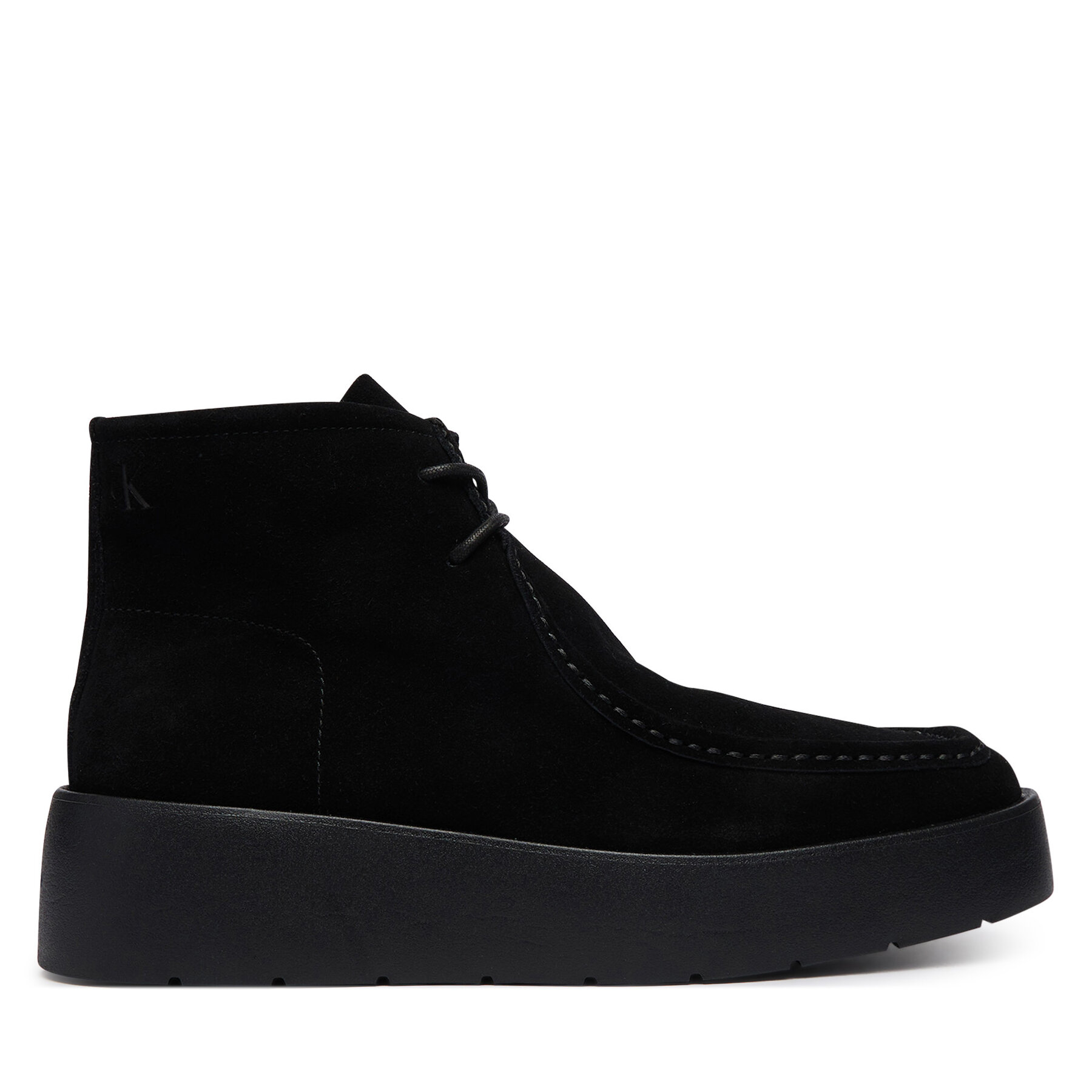 Зимни обувки Calvin Klein Flatf Lace Up Apr Cut Boot HW0HW03273 Черен