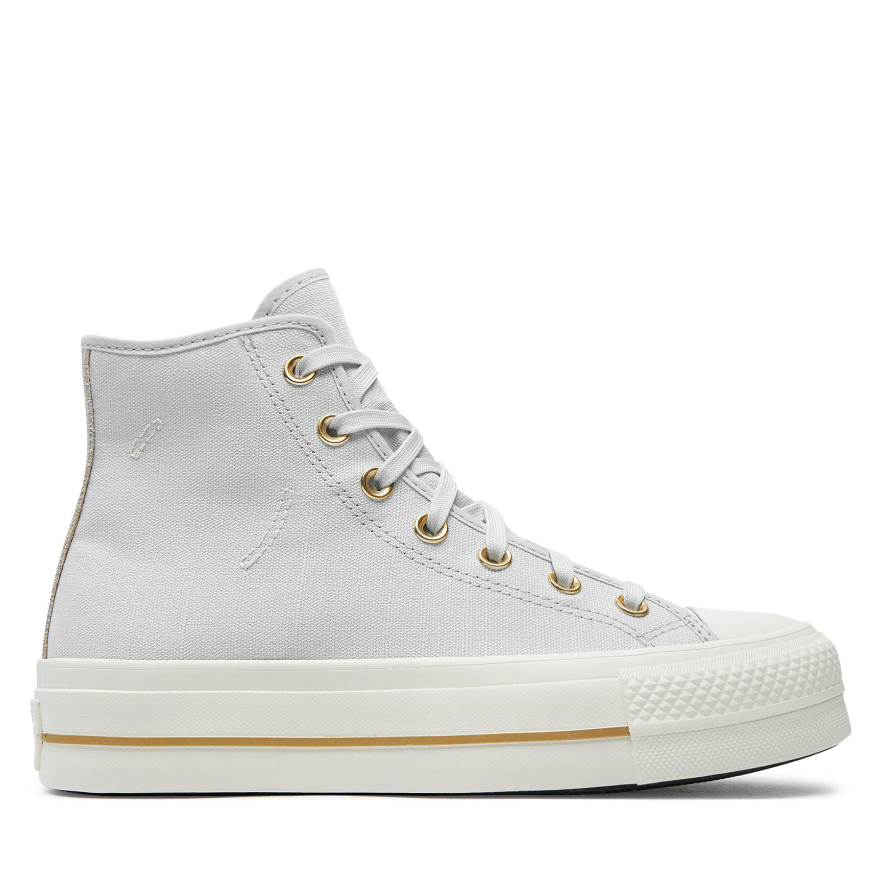 Damskie Trampki Converse, Rozmiar 37.5 Szary Chuck Taylor All Star Lift Platform Tailored Lines A08237C