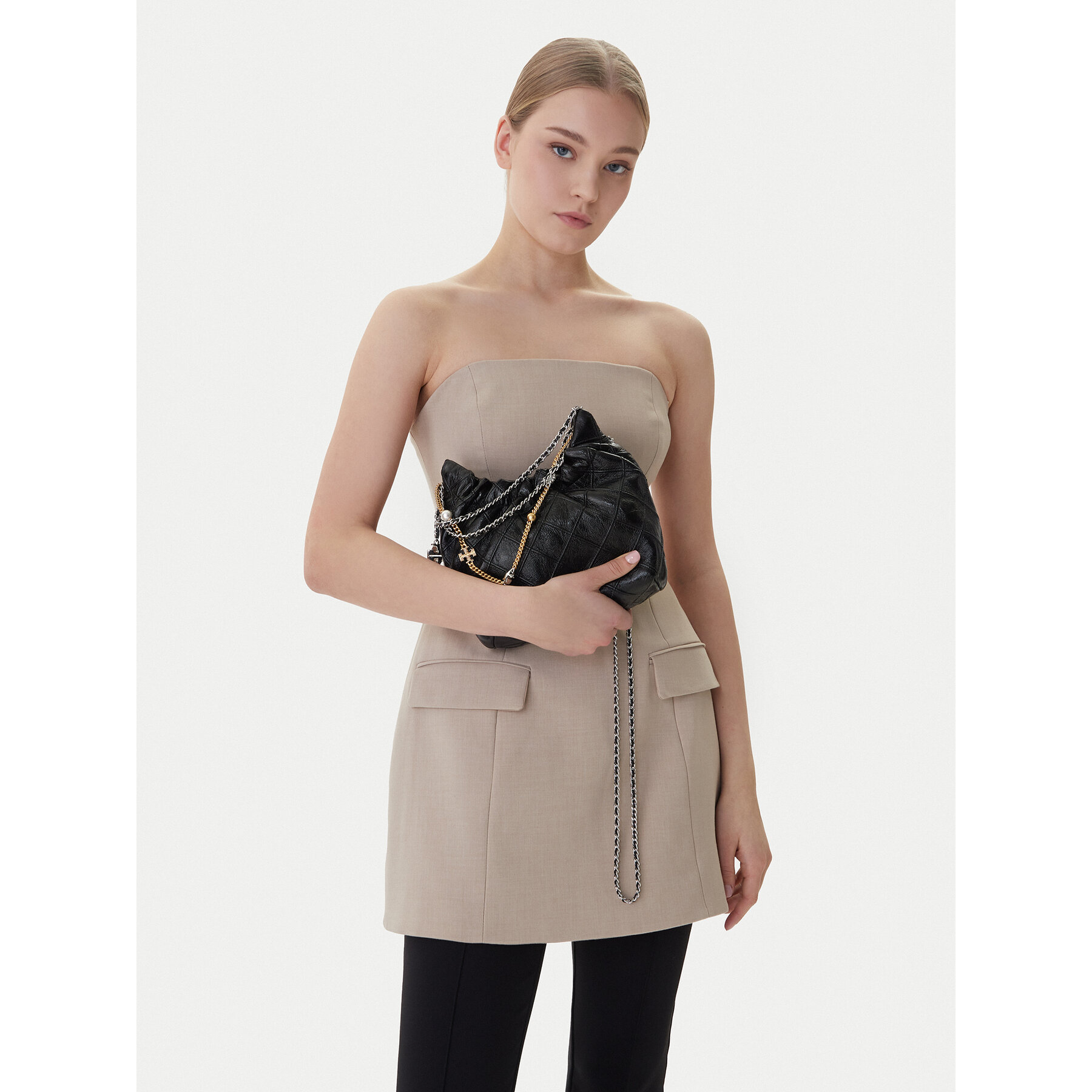 Kabelka Tory Burch Fleming 164022 Čierna