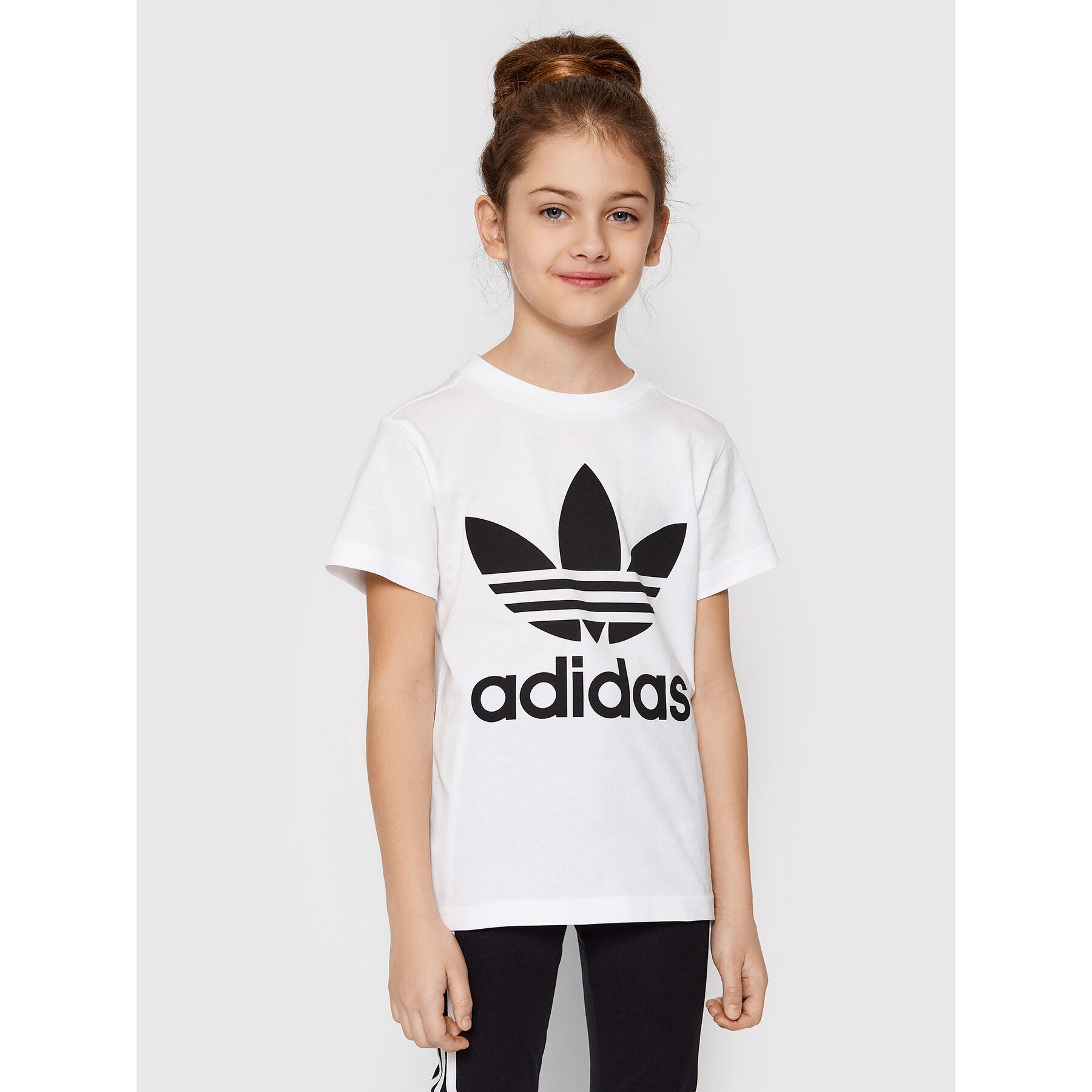 adidas T-Shirt adicolor Trefoil H25246 Λευκό Regular Fit