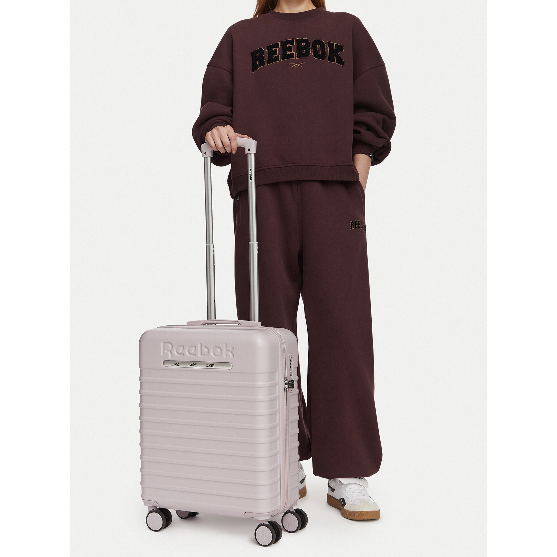 Valiză de cabină Reebok CWBEO-RBK-MS-002-S Mov deschis