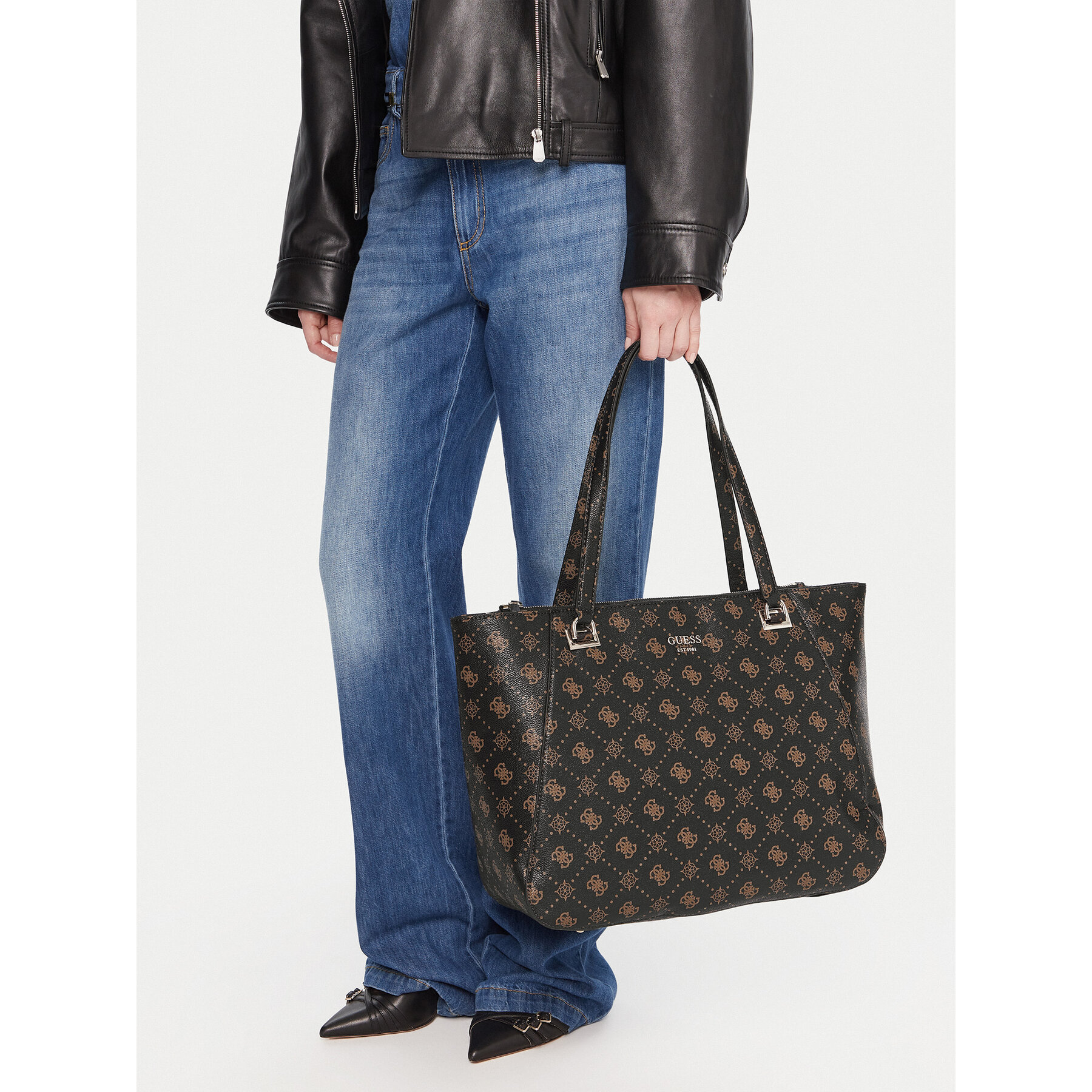 Borsetta Guess Calebra Travel TWLP95 36024 Marrone