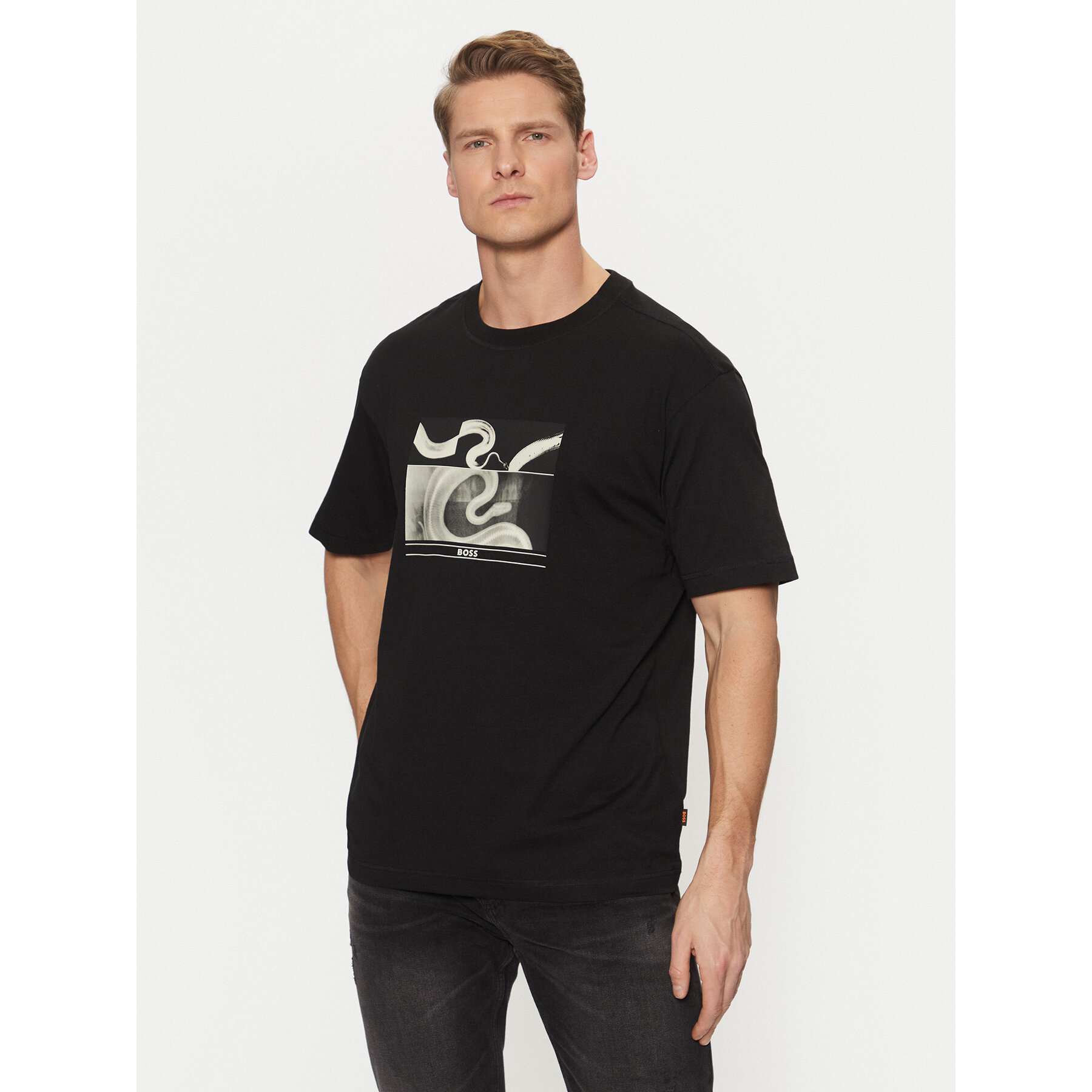 BOSS Póló 50534919 Fekete Regular Fit