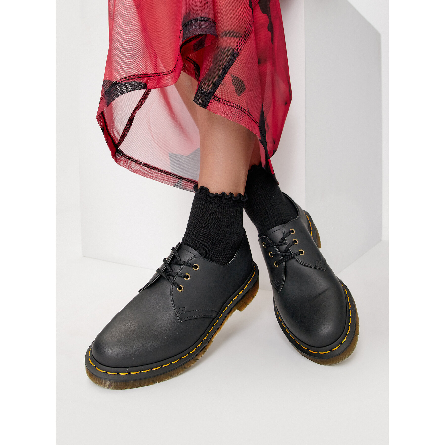 Bocanci Dr. Martens 1461 Vegan 14046001 Negru