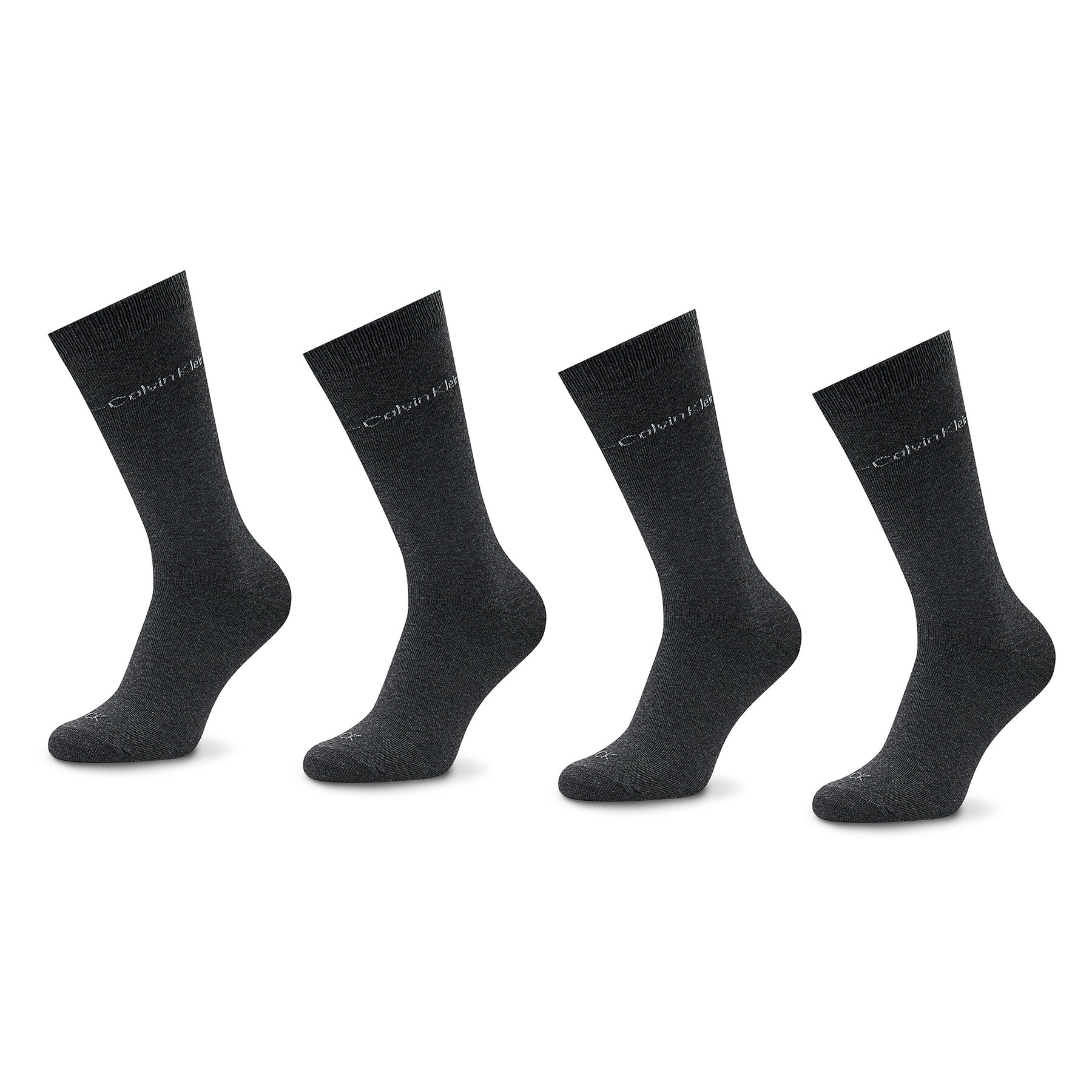 Set 4 parov moških visokih nogavic Calvin Klein 701219835 Black Combo 001