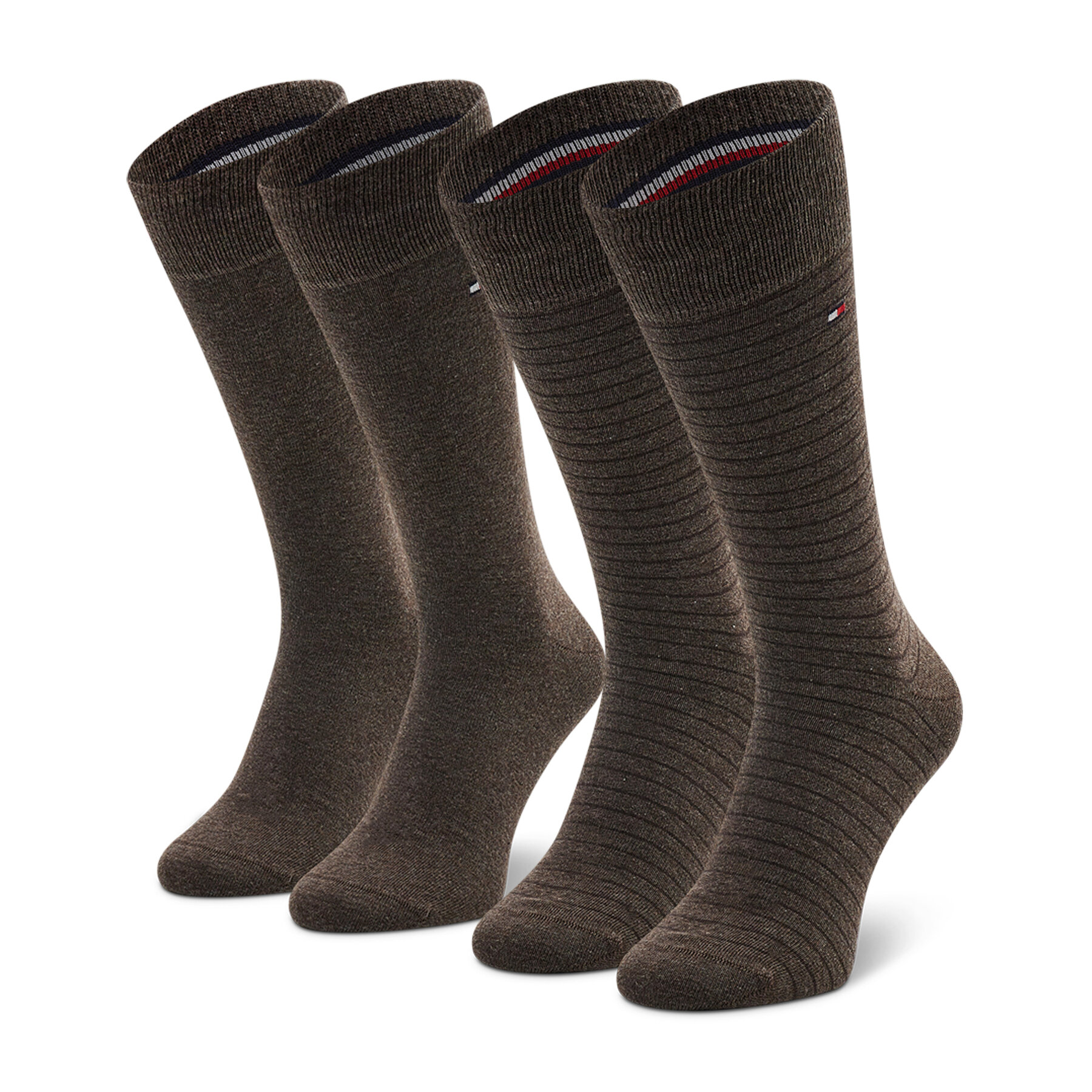 Tommy Hilfiger 2-Pack Small Stripes Socks (100001496-778) brown