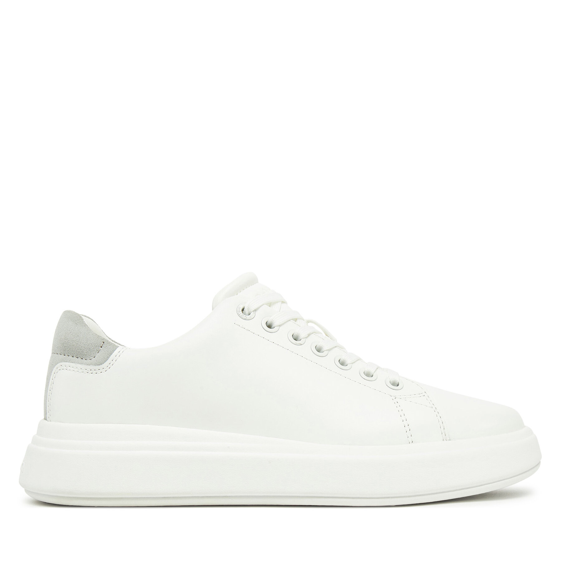 Sneakersy Calvin Klein Cupsole Lace Up - Suede Bt HW0HW02404 Biela