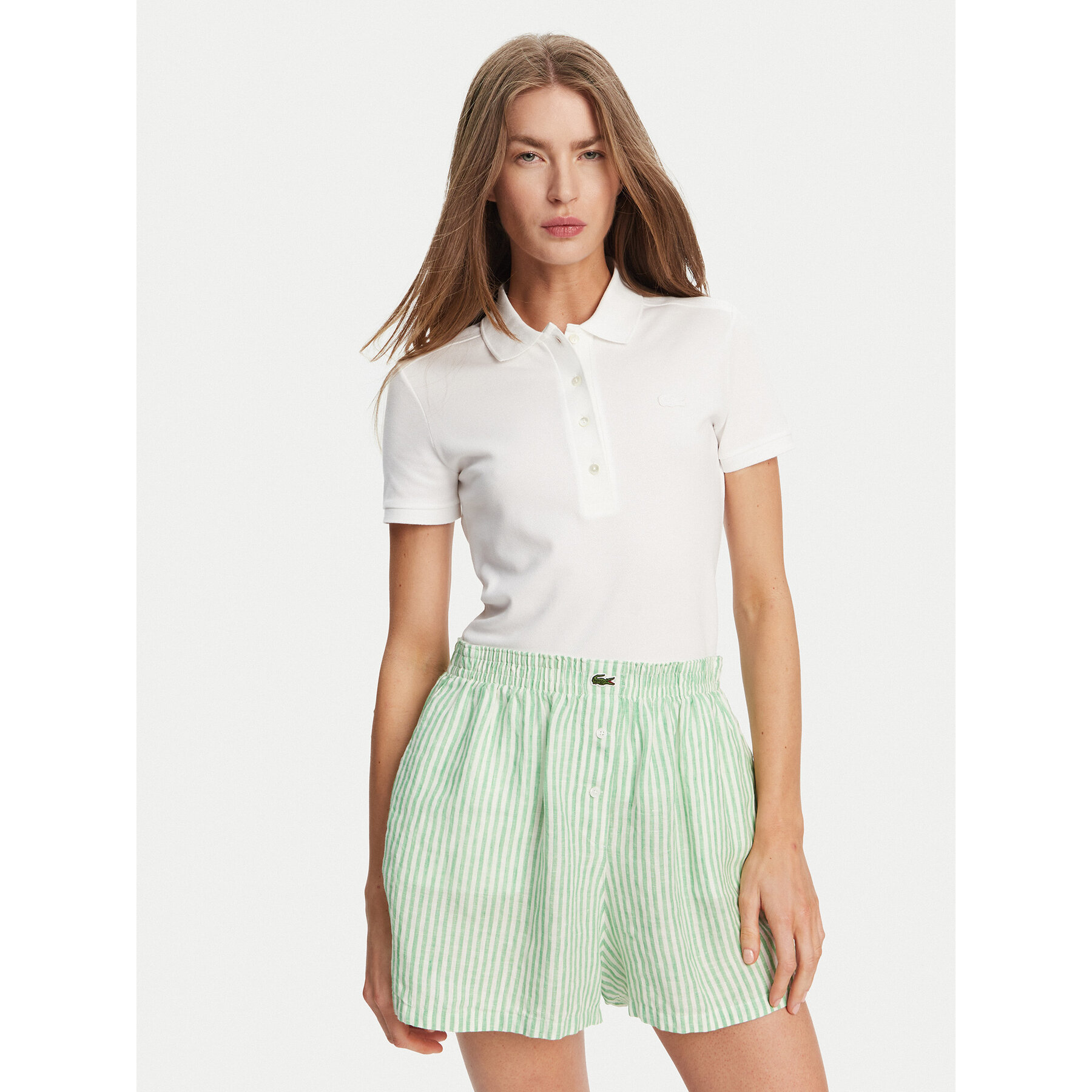 Lacoste Polo PF5462 Bianco Slim Fit