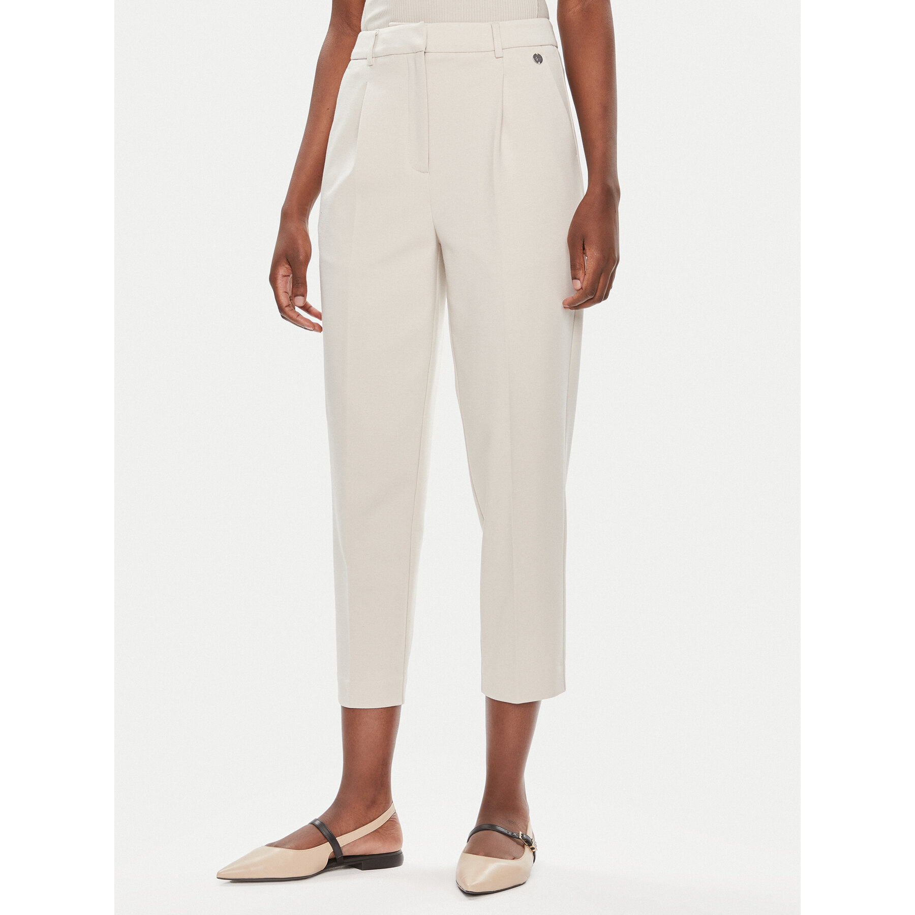Tamaris Apparel Chinos Comiso TAW0499 Écru Regular Fit