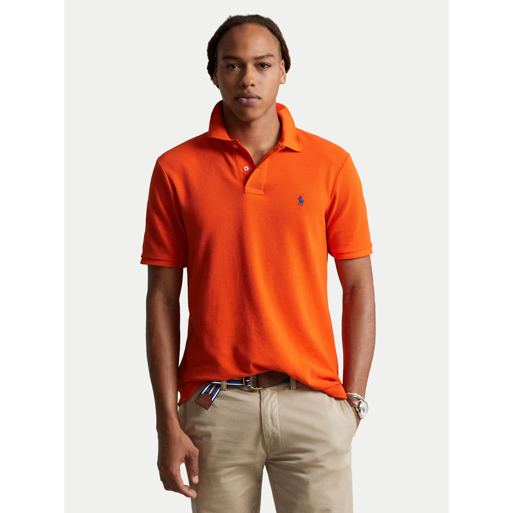 Polo Ralph Lauren Polo 710795080025 Πορτοκαλί Slim Fit