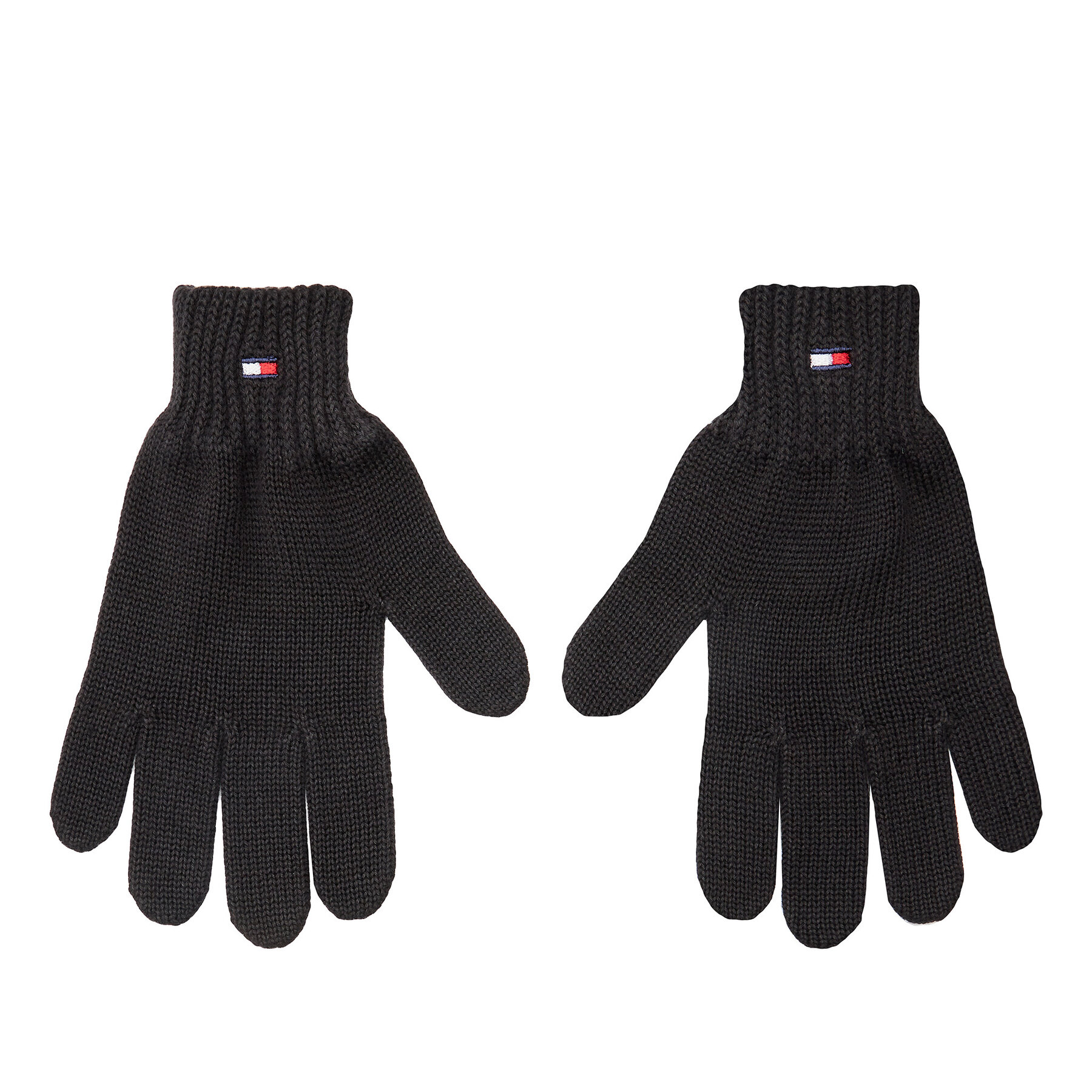 Kinderhandschuhe Tommy Hilfiger Small Flag AU0AU01657 Schwarz, Größe L_XL