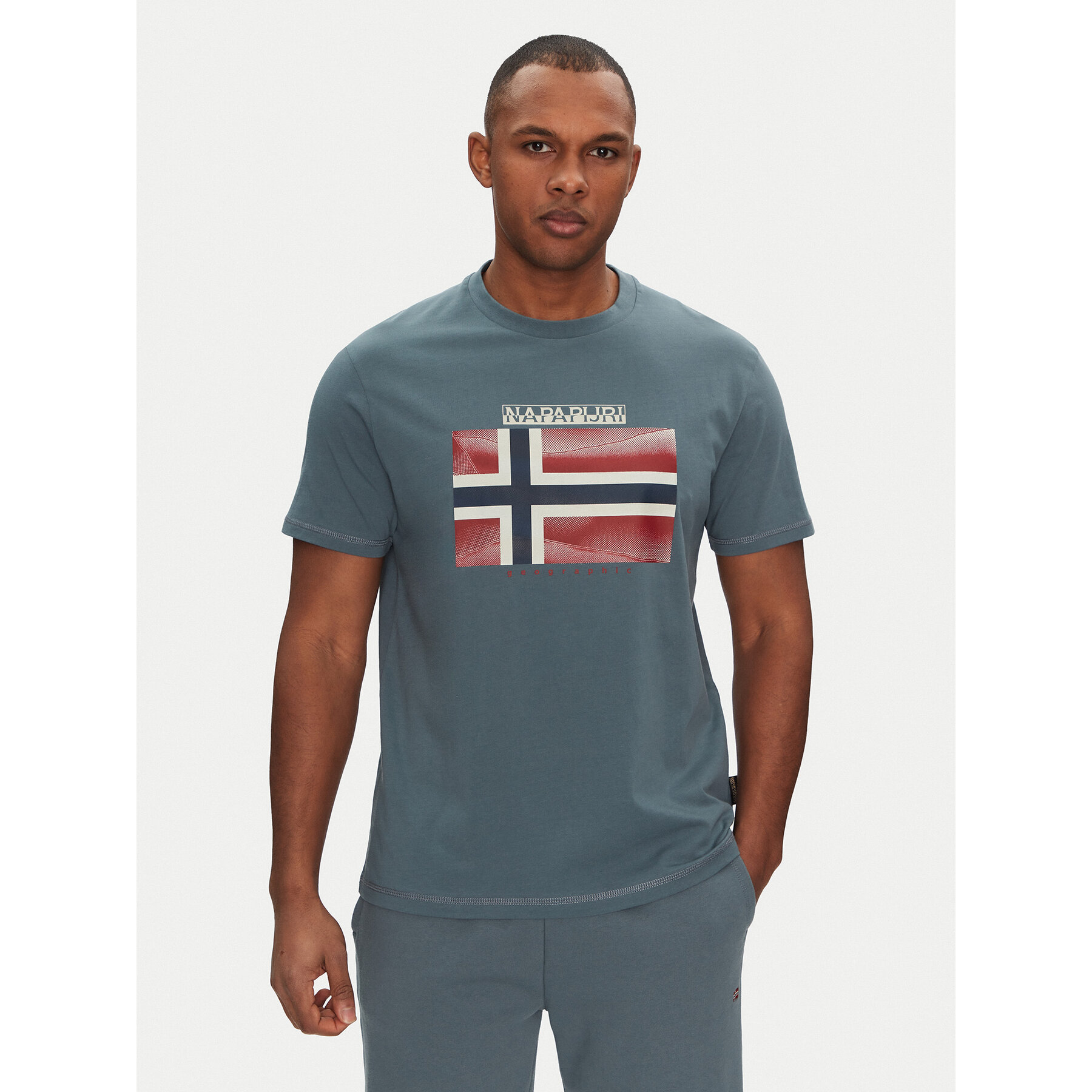 Napapijri T-Shirt S-Lari NP0A4IE5G1Y1 Μπλε Regular Fit