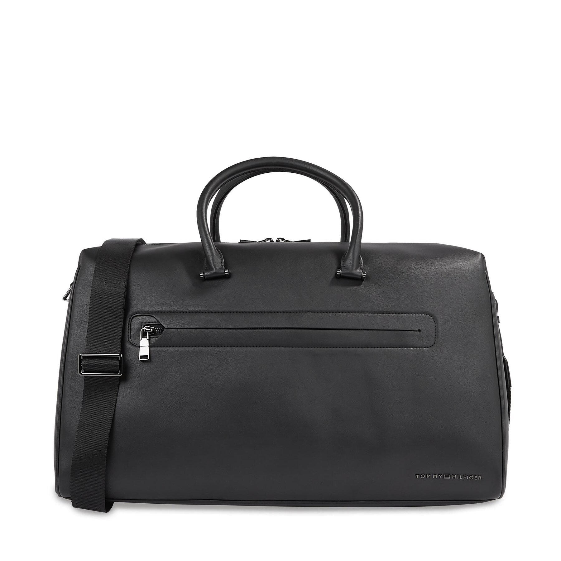 Tommy Hilfiger Τσάντα Σαββατοκύριακου Tommy Hilfiger Th Modern Pu Duffle AM0AM12233 Μαύρο