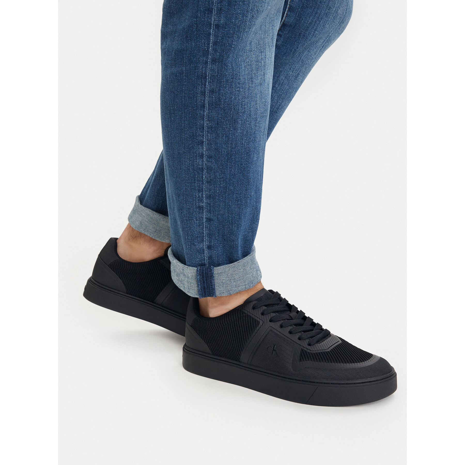 Superge Calvin Klein Classic Cups Laceup Knit HM0HM02130 Črna