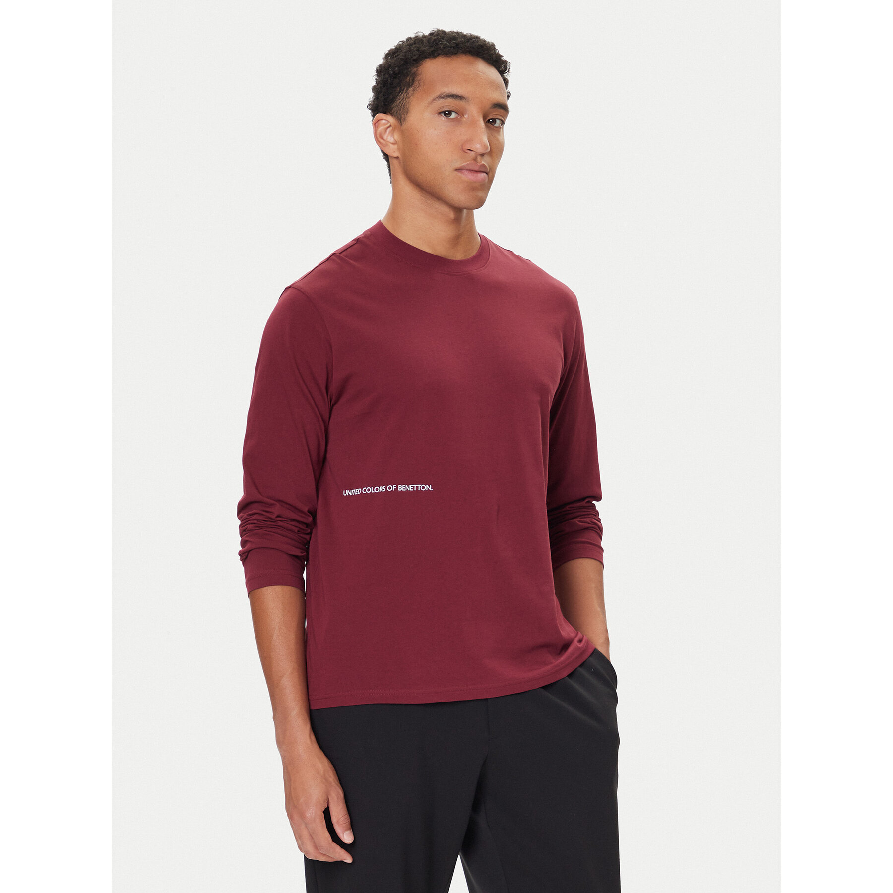 United Colors Of Benetton United Colors Of Benetton Μπλούζα πιτζάμας 30964M021 Μπορντό Regular Fit