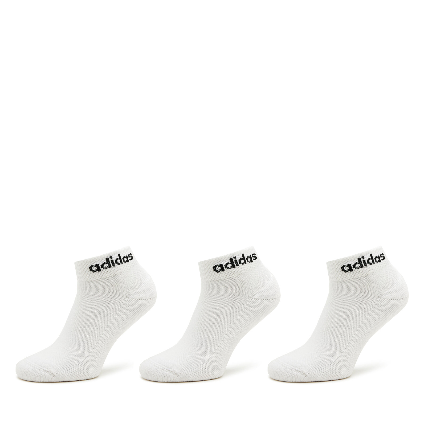 Calcetines cortos unisex adidas Linear Ankle Socks Cushioned Socks 3 Pairs HT3457 Blanco