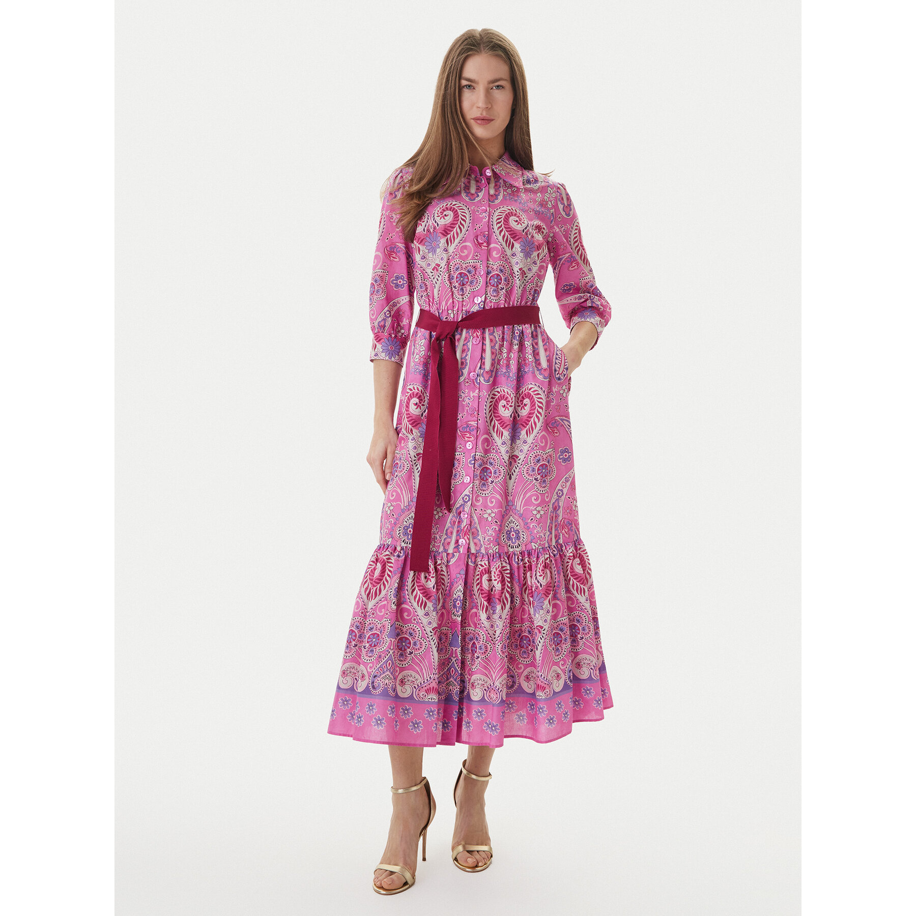 Luisa Spagnoli Hemdkleid Pampa 543211 Rosa Regular Fit