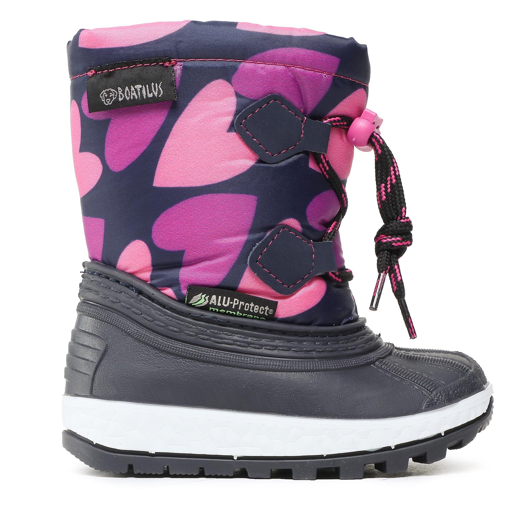 Cizme de zăpadă Boatilus Joggy Sport Velcro NJ10 VAR.04F Roz