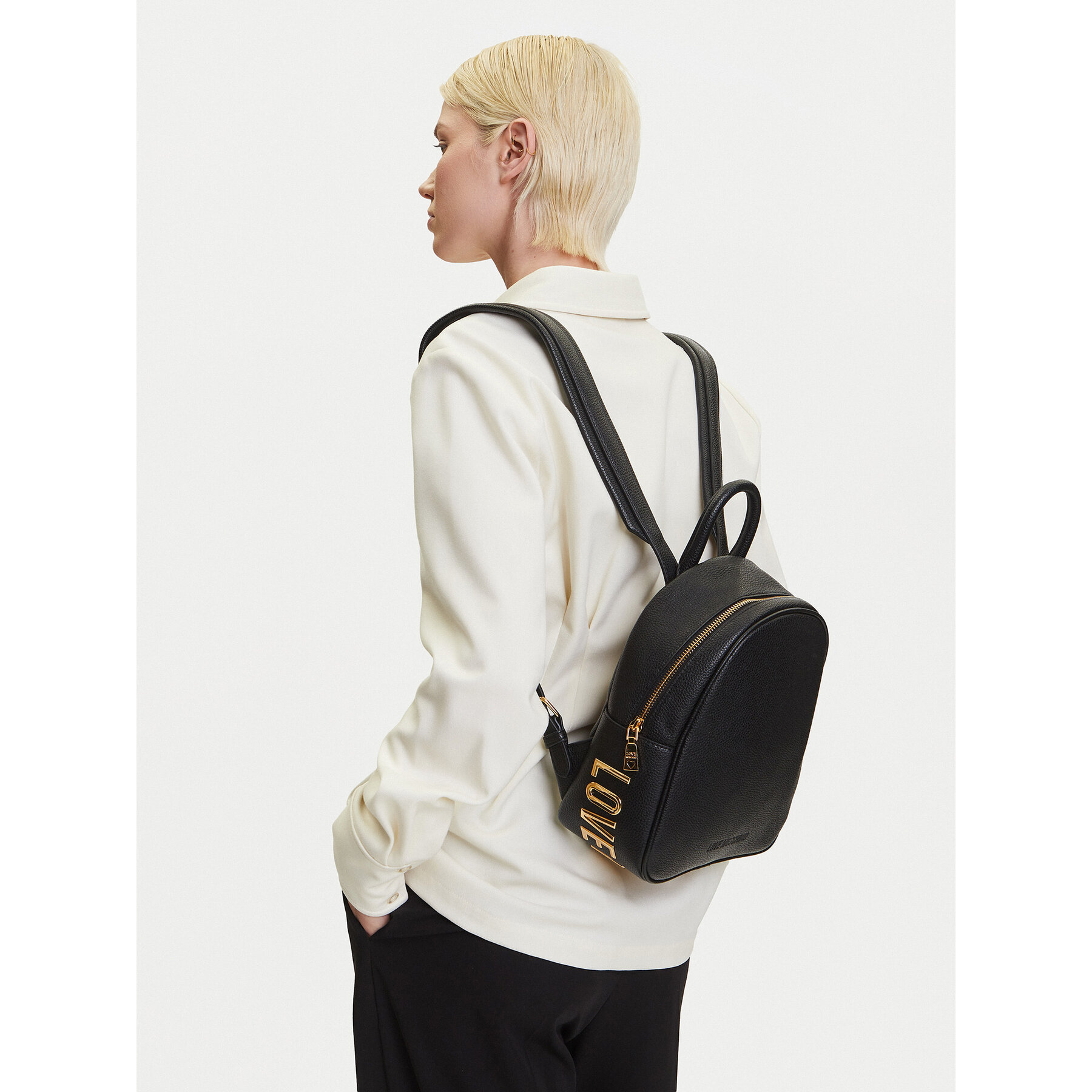 Nahrbtnik LOVE MOSCHINO JC4030PP1MLT0000 Črna