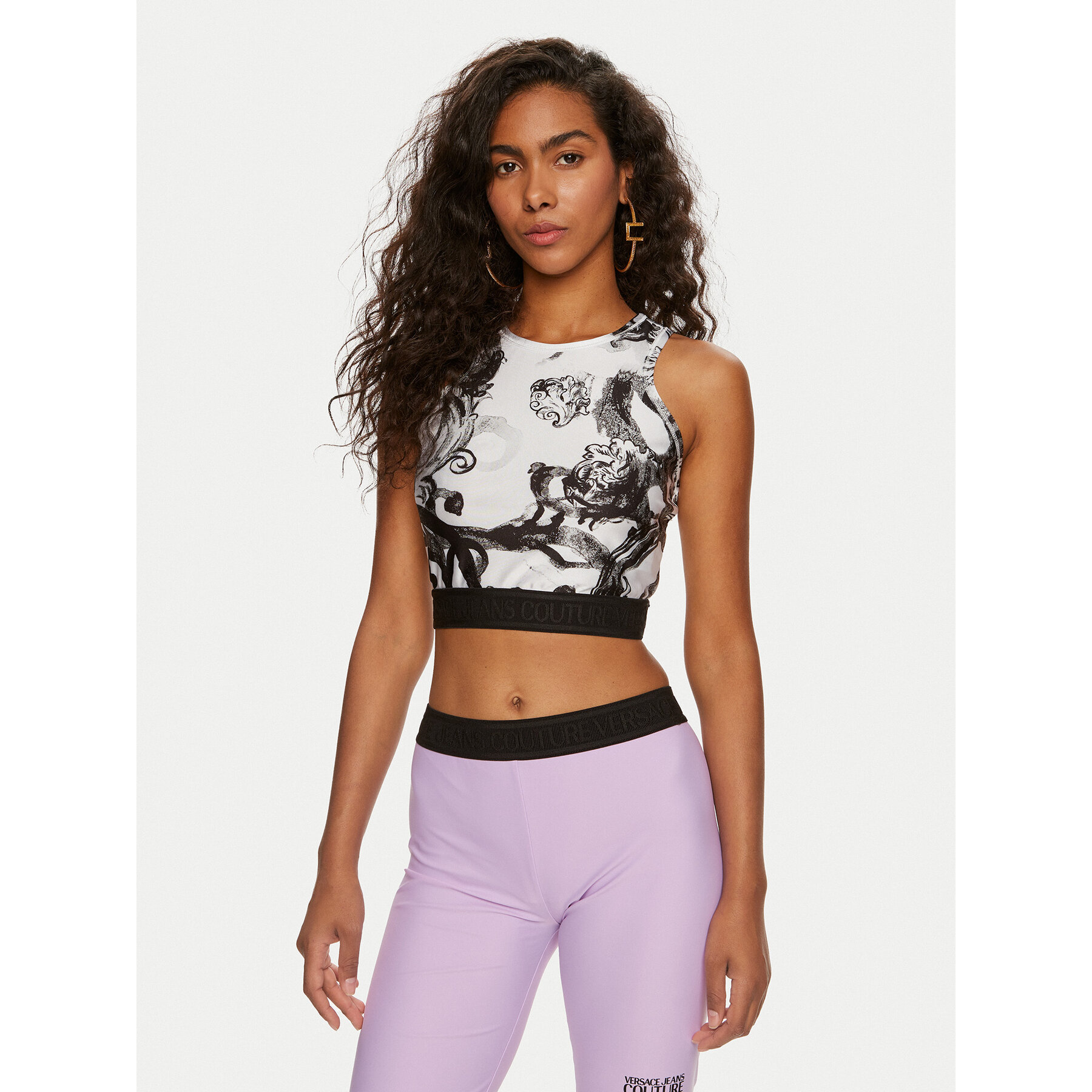 Versace Jeans Couture Felső 76HAM227 Fehér Skinny Fit