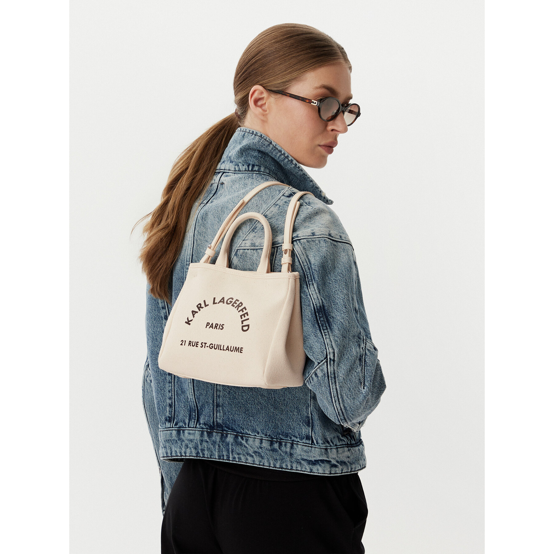 Geantă KARL LAGERFELD B2W50003 Crem