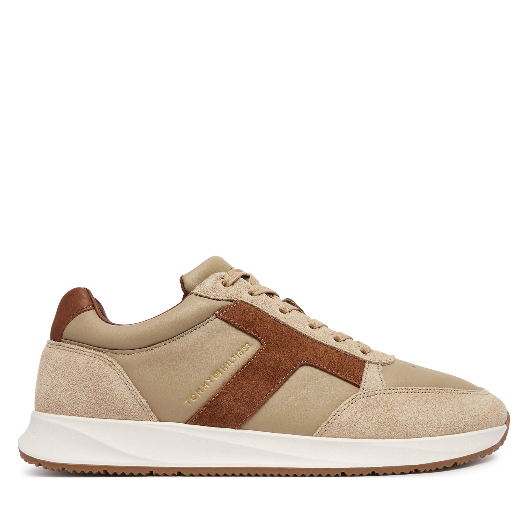 Tenisice Tommy Hilfiger Elevated Hilfiger Mix Runner FM0FM06084 Bež
