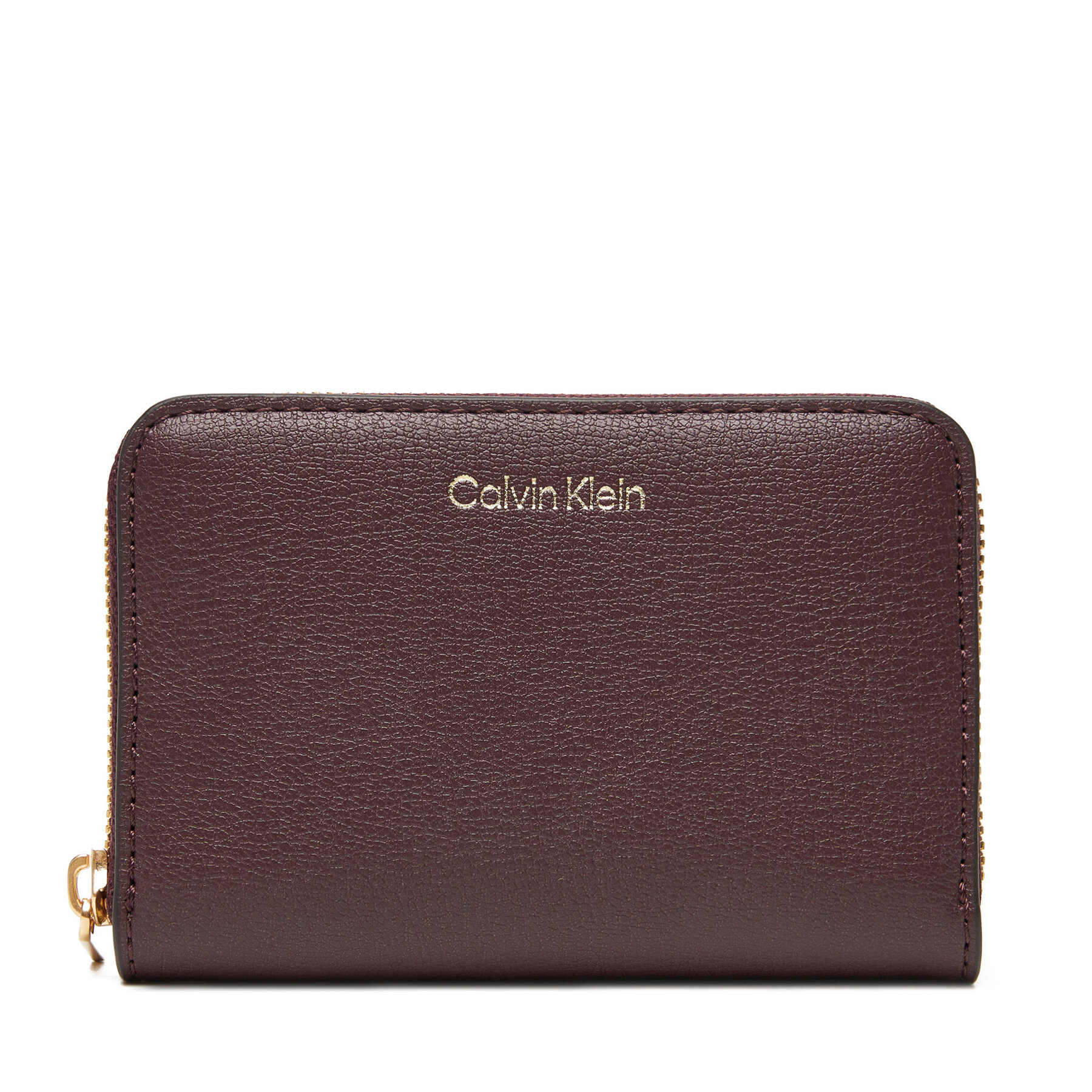 Portofel Calvin Klein Foil Logo Medium Zip Around LV04F1091G Vișiniu