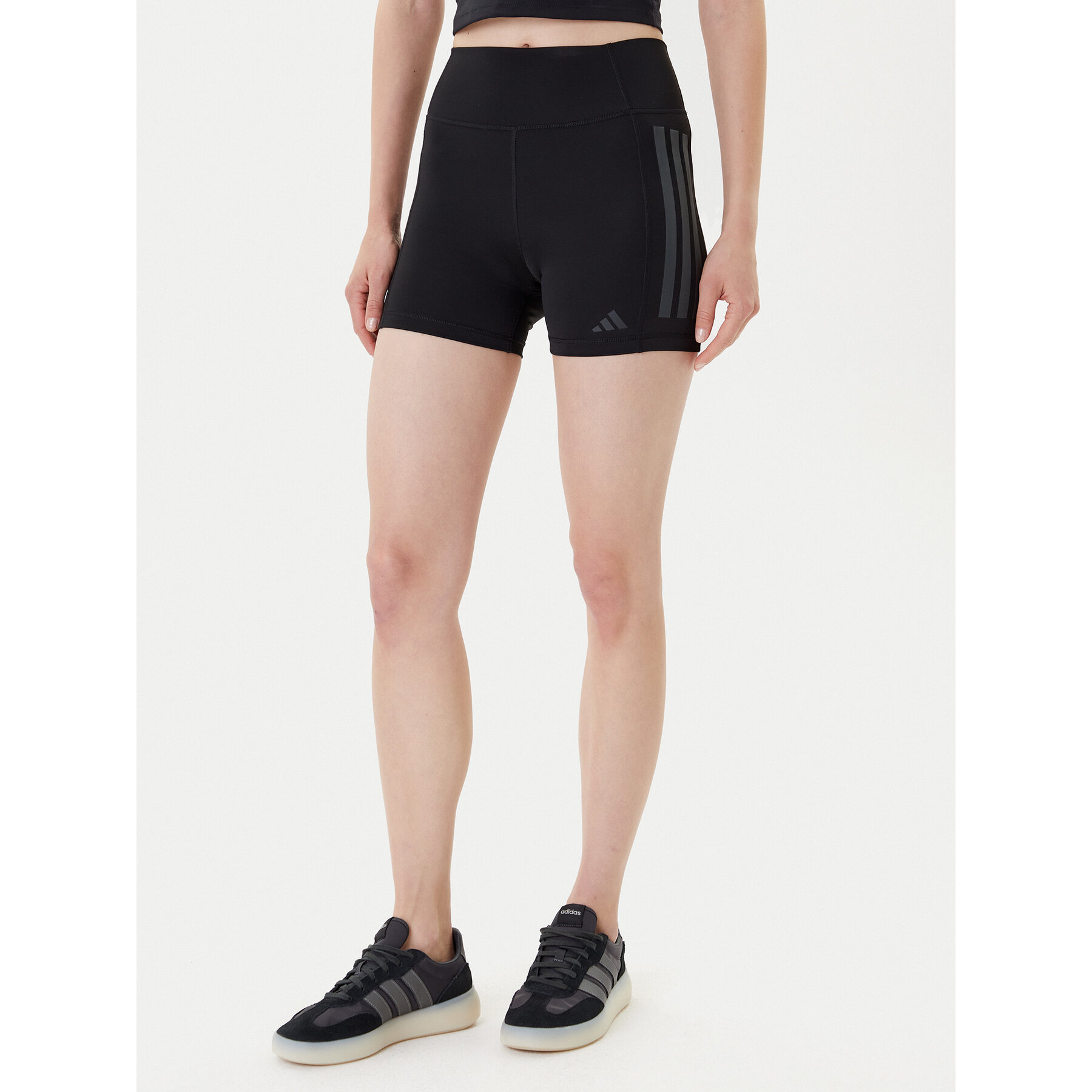 Adidas Bikershorts Optime 3-Stripes JG6144 Schwarz Slim Fit