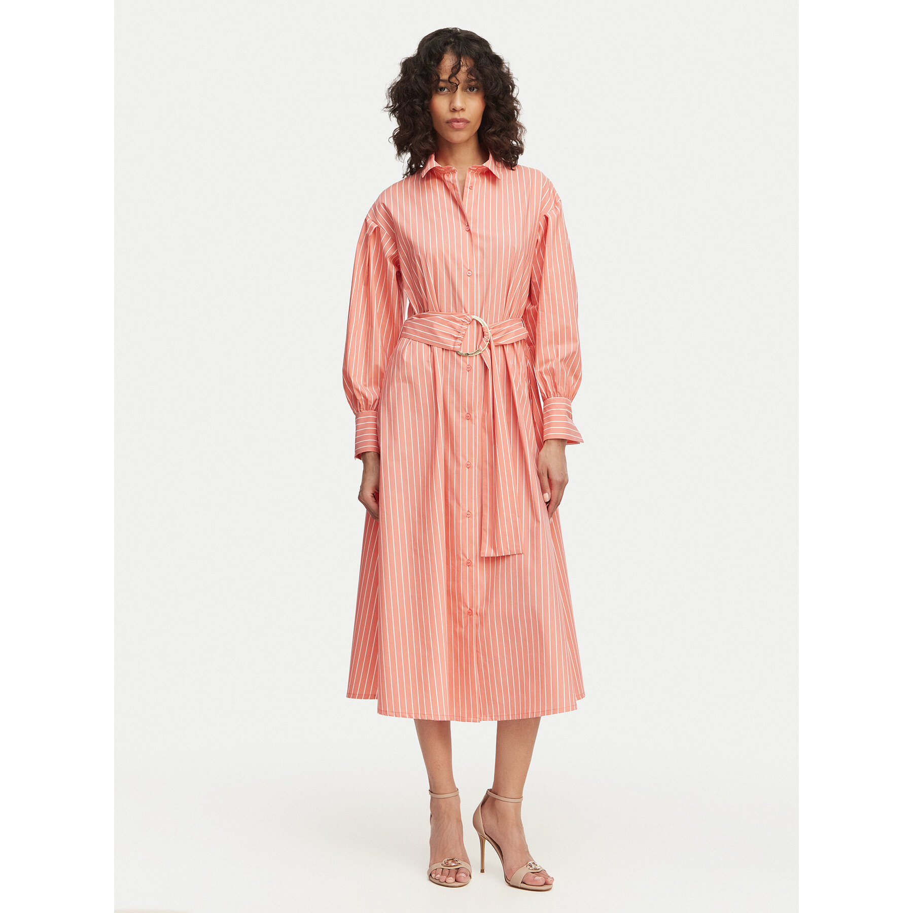 LOLA CASADEMUNT Hemdkleid MS2616039 Korallenfarben Regular Fit