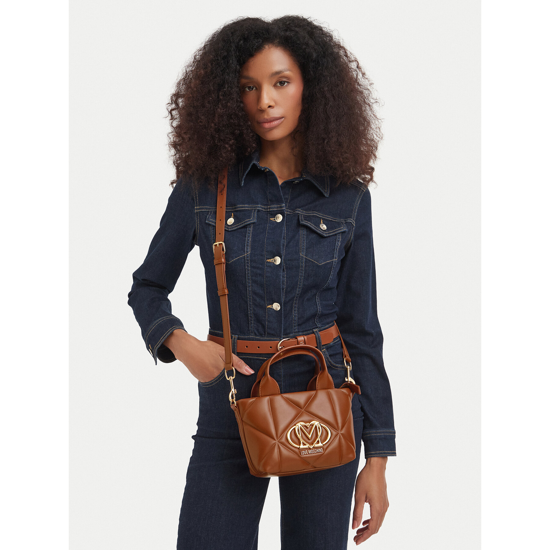Дамска чанта LOVE MOSCHINO JC4255PP0PLC0208 Кафяв