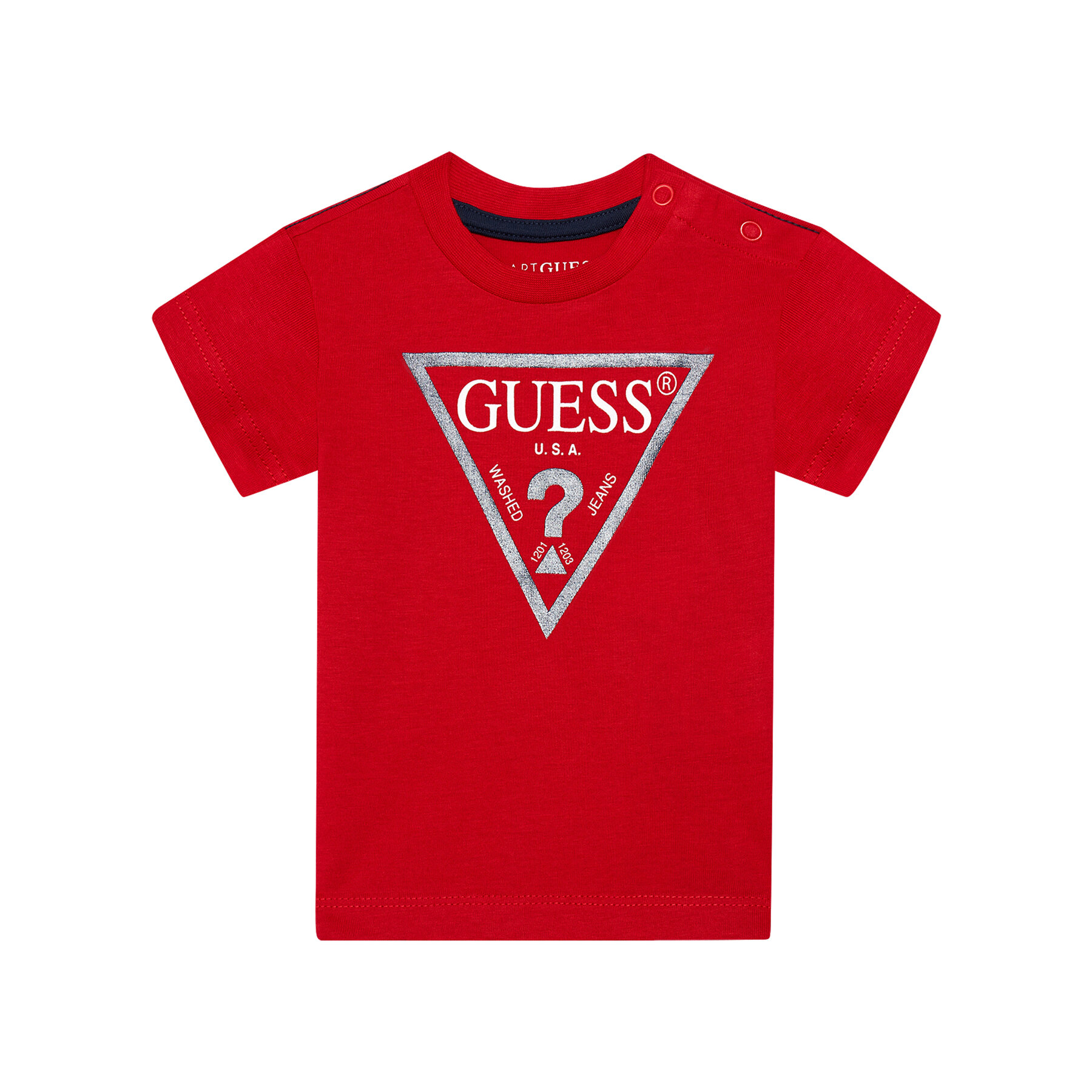 Guess T-Shirt N73I55 K8HM0 Rot Regular Fit