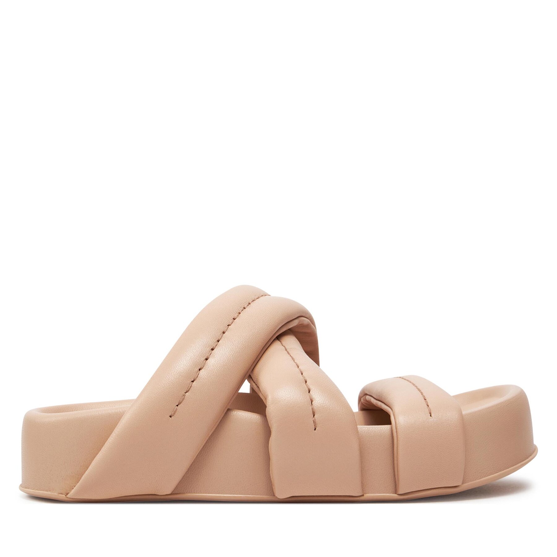 Damskie AGL Klapki, Rozmiar 40 Beżowy Jane D685001PGSOFTY0551