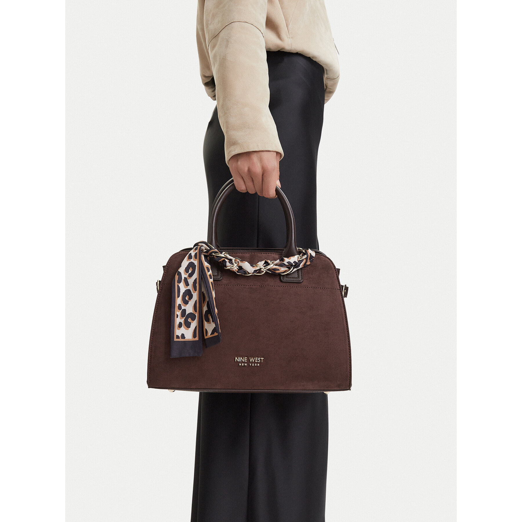 Дамска чанта Nine West CEO-HELLESA-LDA9422 Тъмнокафяв