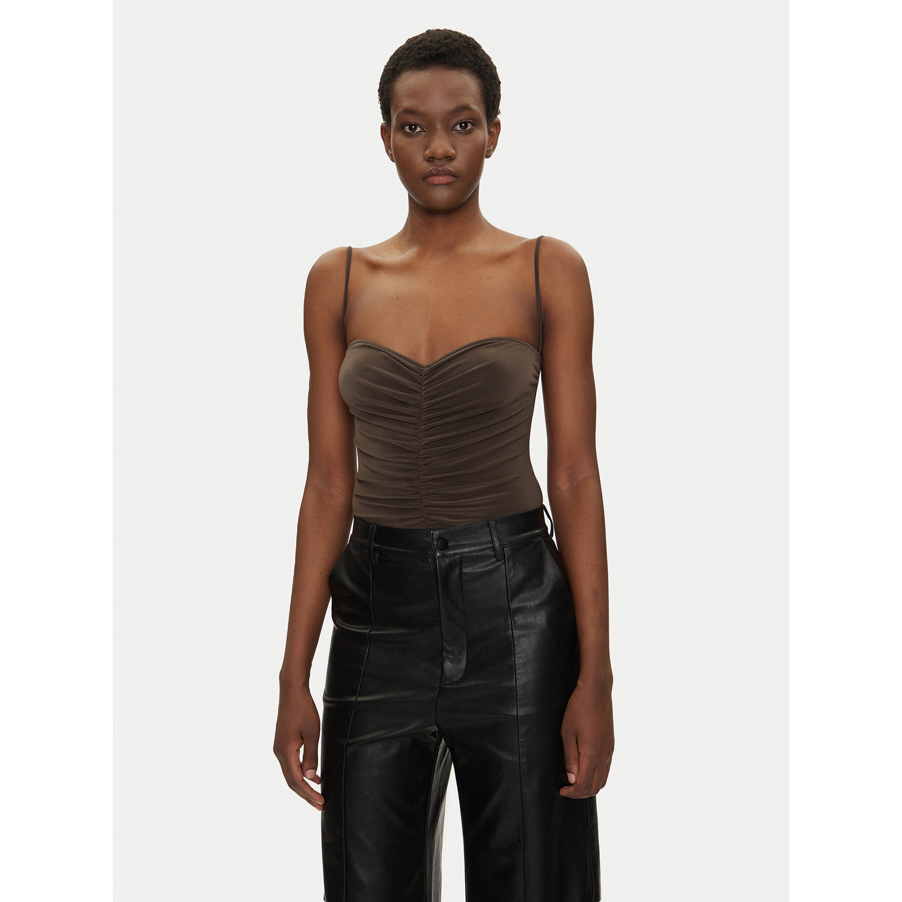 NORMA KAMALI Body KK424XPLH21823 Braun Regular Fit