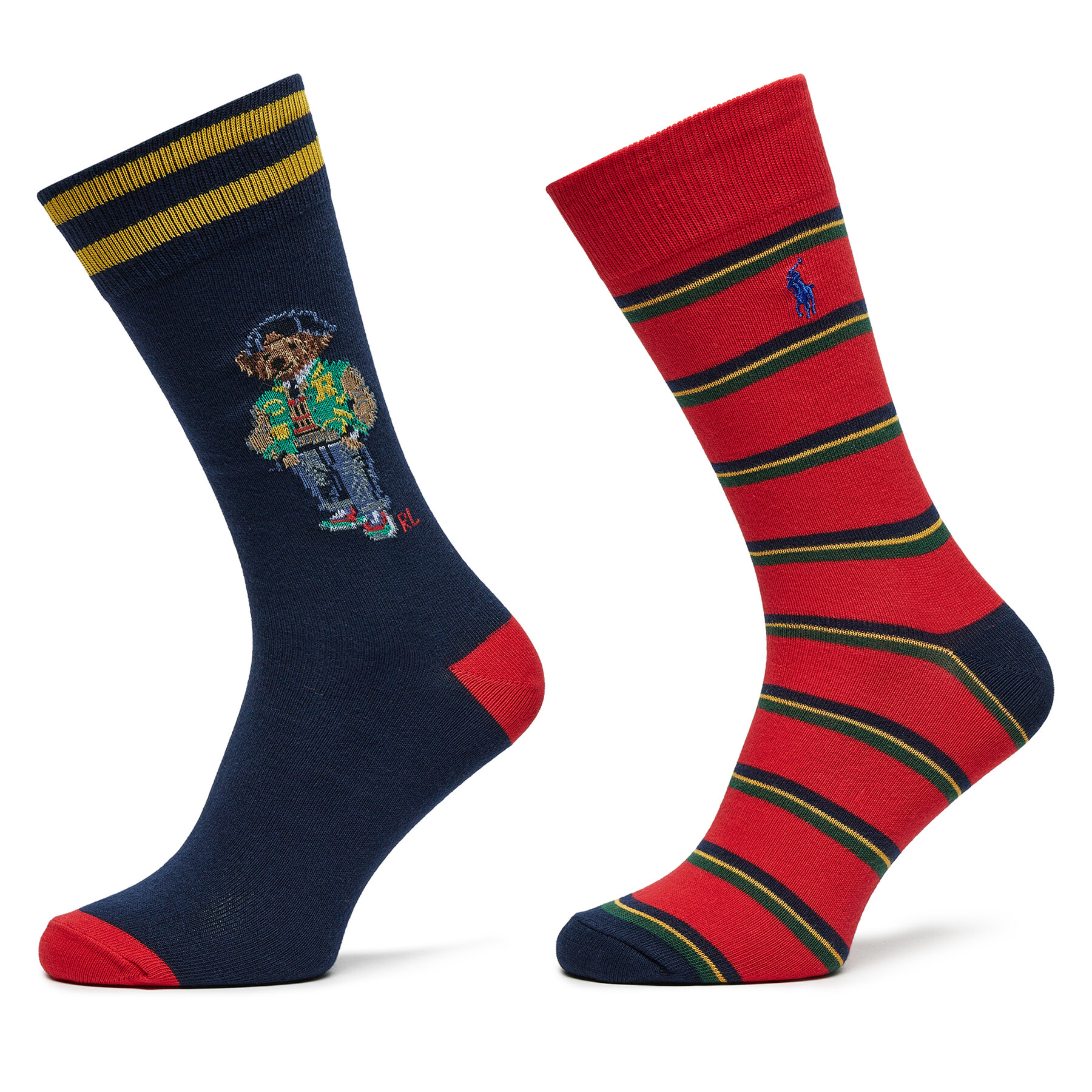 2 pares de calcetines altos para hombre Polo Ralph Lauren 449958830001 De color