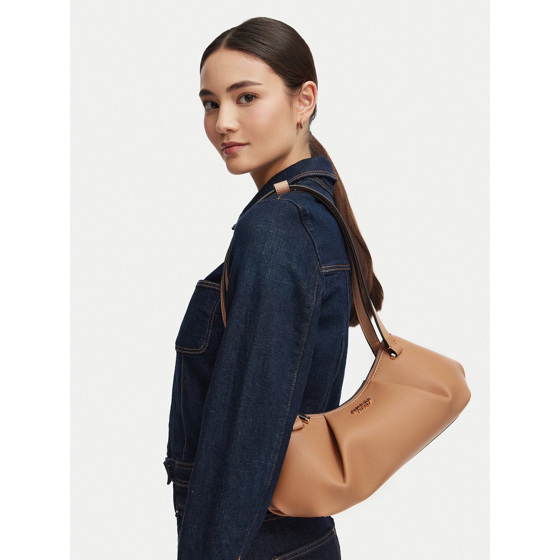 Geantă Guess Amorette HWBG78 98080 Bej închis