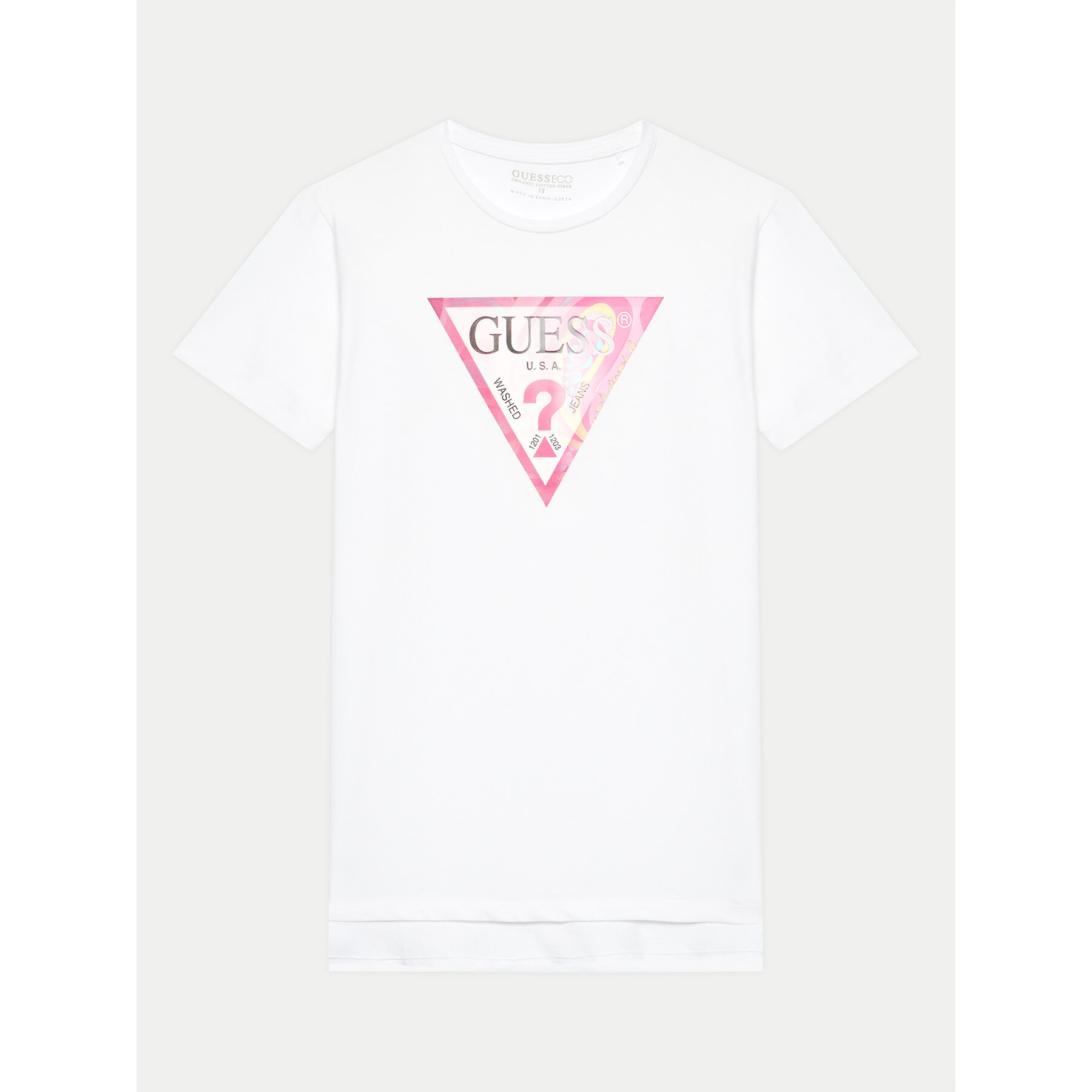 Guess T-Shirt J4GI35 K6YW4 Λευκό Regular Fit
